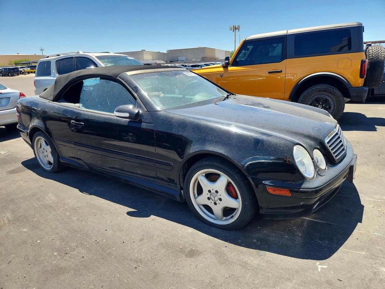 2001 Mercedes-benz Clk 430 Black vin: WDBLK70G11T085295