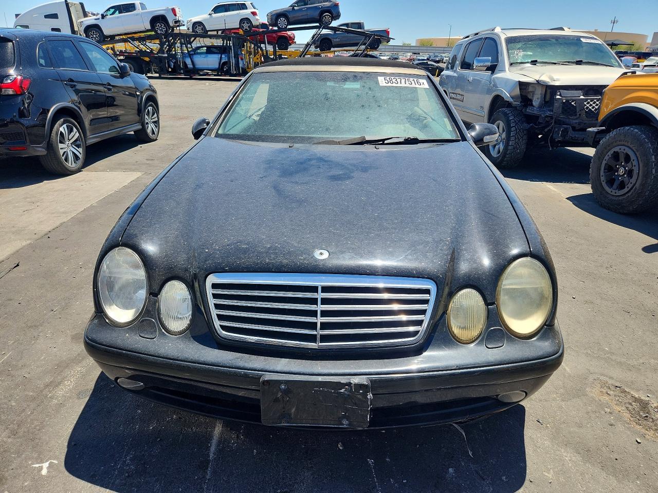 2001 Mercedes-benz Clk 430 Black vin: WDBLK70G11T085295