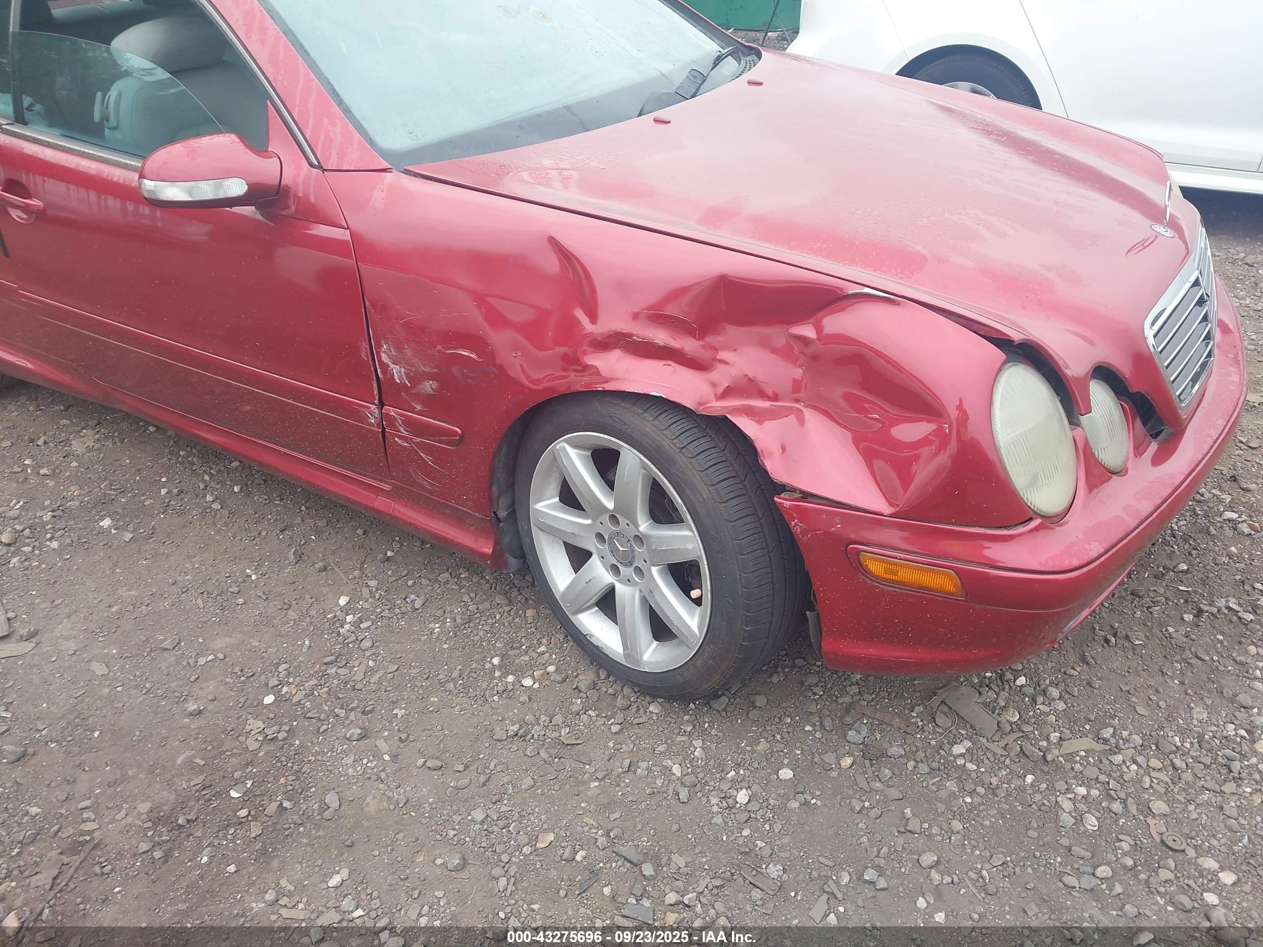 2002 Mercedes-benz Clk 430   Red vin: WDBLK70G12T128597
