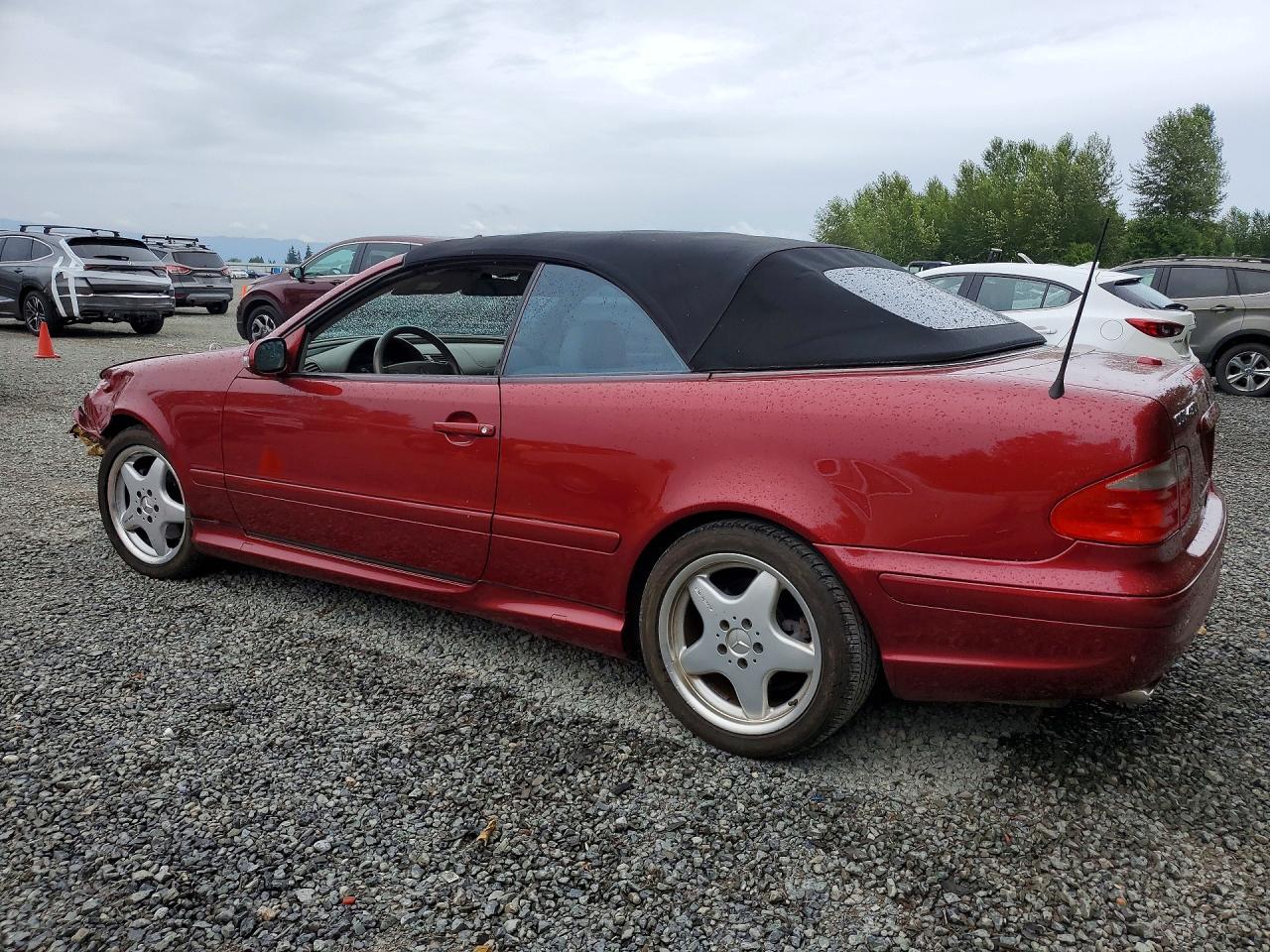 2003 Mercedes-benz Clk 430 Red vin: WDBLK70G13T137785