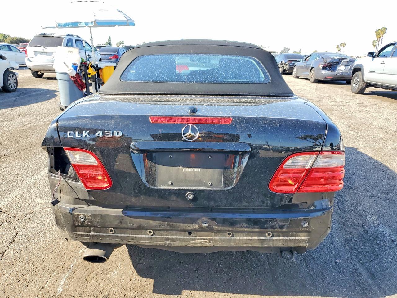 2003 Mercedes-benz Clk 430 Black vin: WDBLK70G23T131865