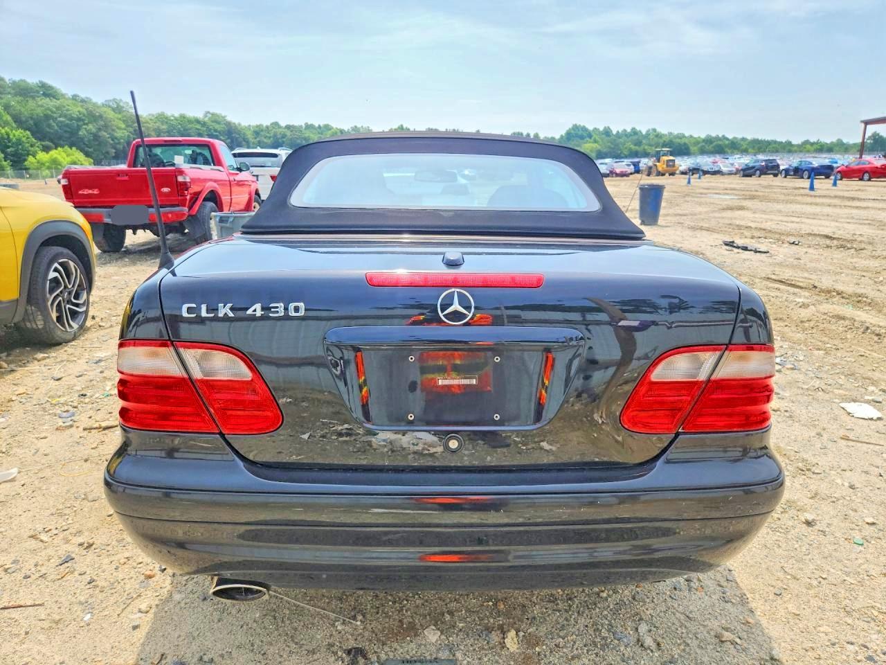2003 Mercedes-benz Clk 430 Black vin: WDBLK70G23T138377