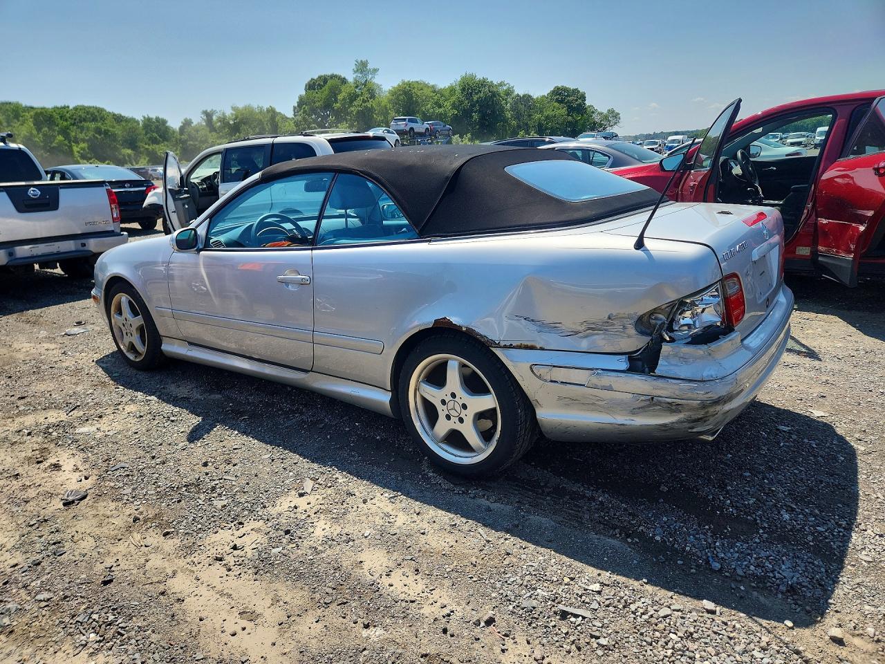 2003 Mercedes-benz Clk 430 Silver vin: WDBLK70G23T142753