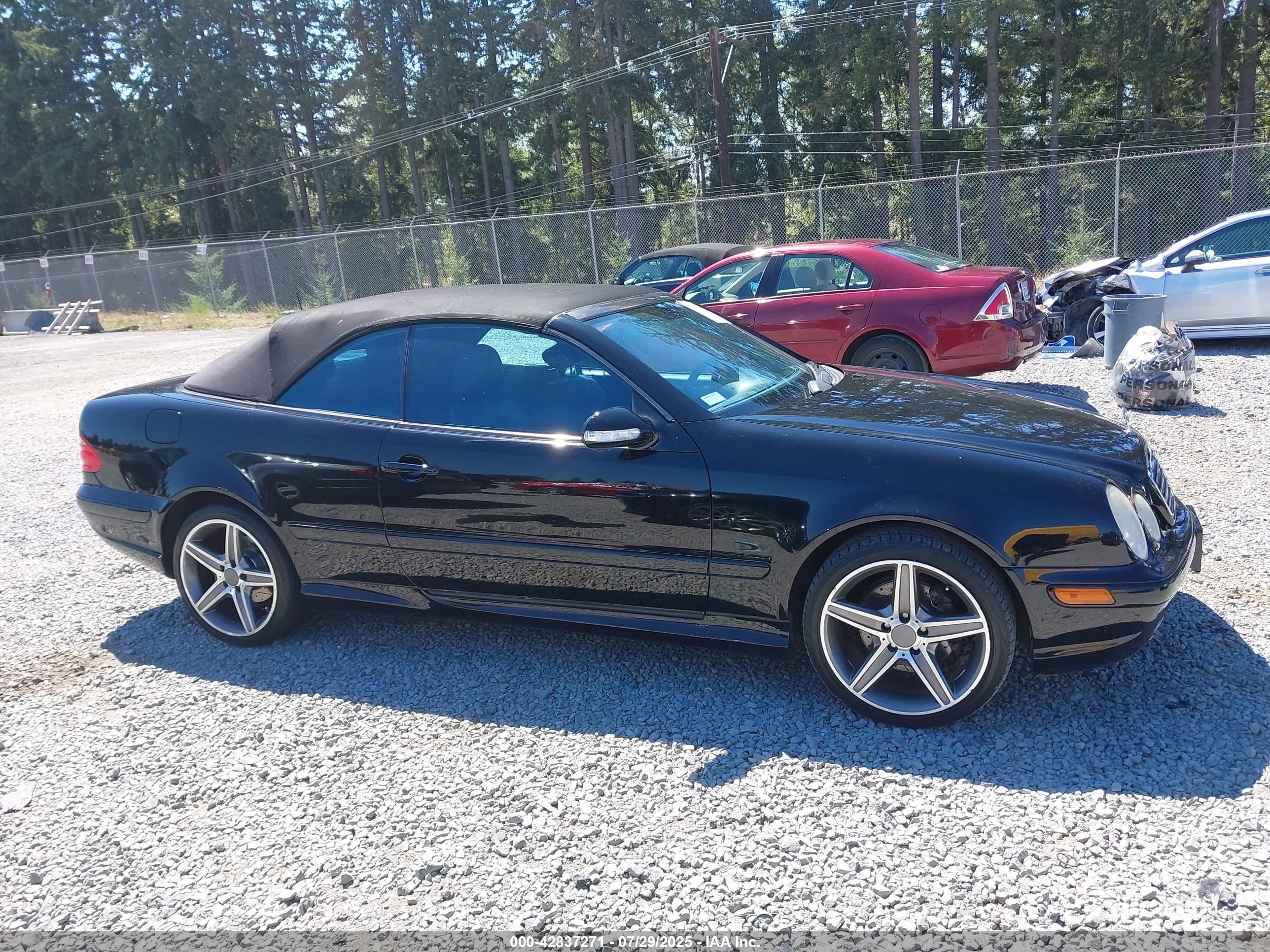 2000 Mercedes-benz Clk 430   Black vin: WDBLK70G2YT047715