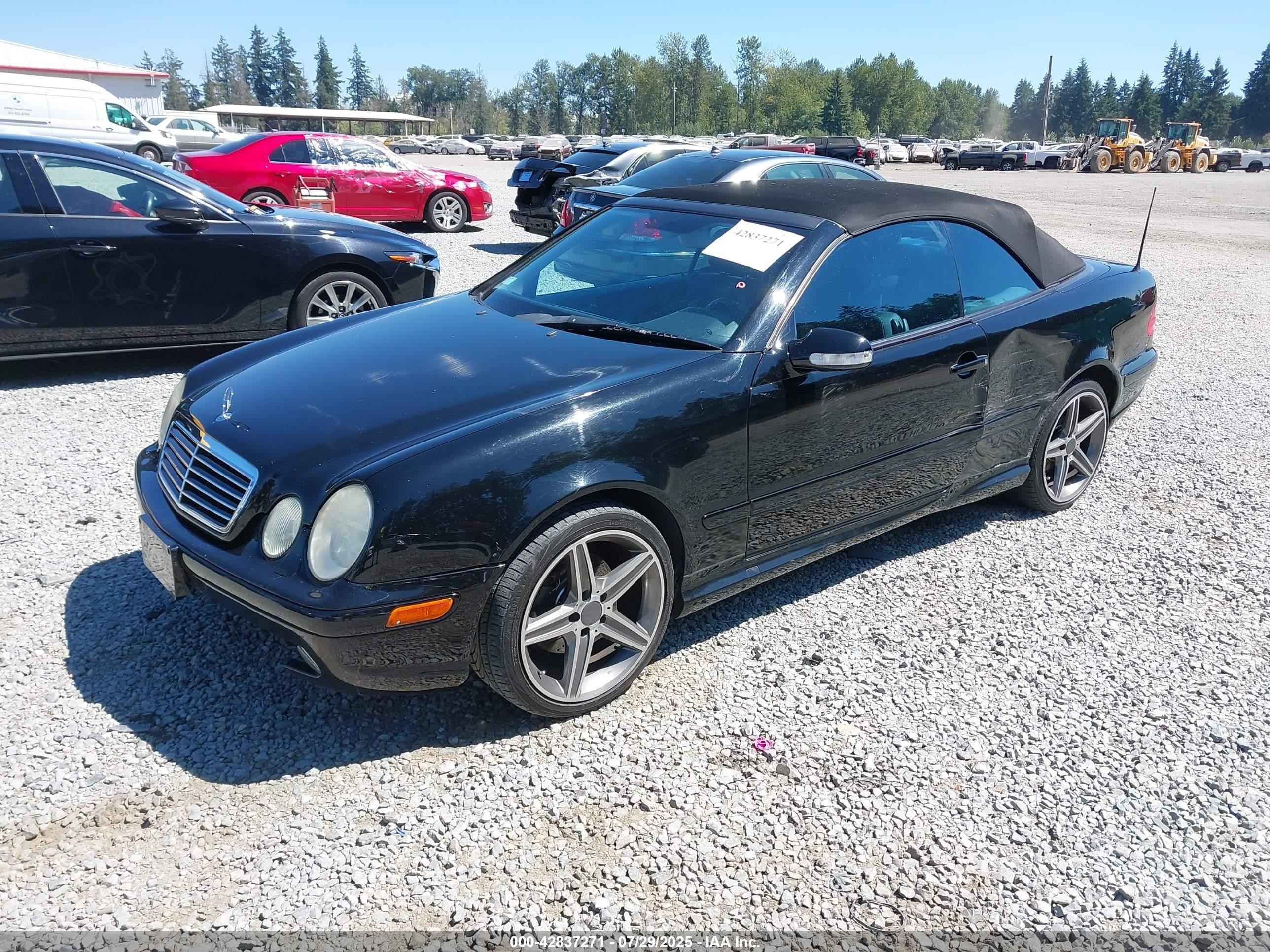 2000 Mercedes-benz Clk 430   Black vin: WDBLK70G2YT047715