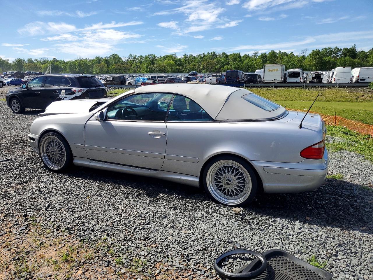 2003 Mercedes-benz Clk 430 Silver vin: WDBLK70G33T133284