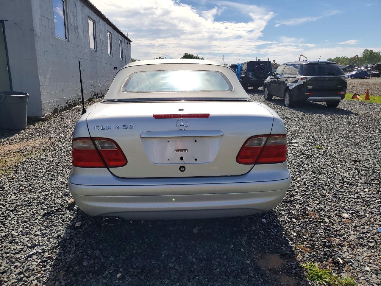 2003 Mercedes-benz Clk 430 Silver vin: WDBLK70G33T133284
