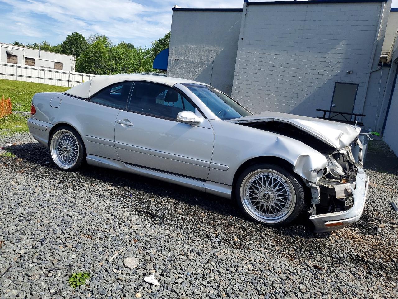 2003 Mercedes-benz Clk 430 Silver vin: WDBLK70G33T133284