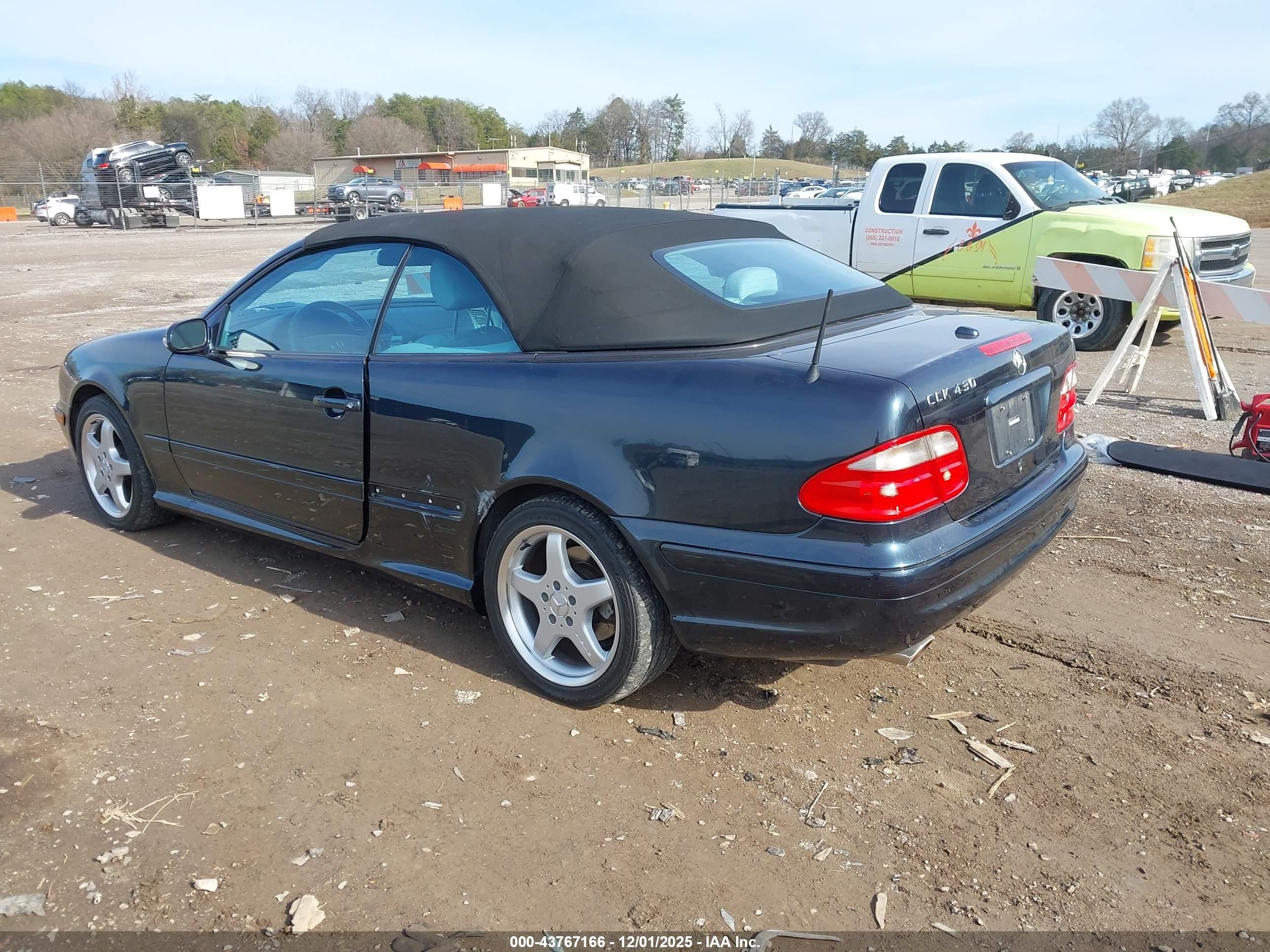2003 Mercedes-benz Clk 430   Gray vin: WDBLK70G33T135360