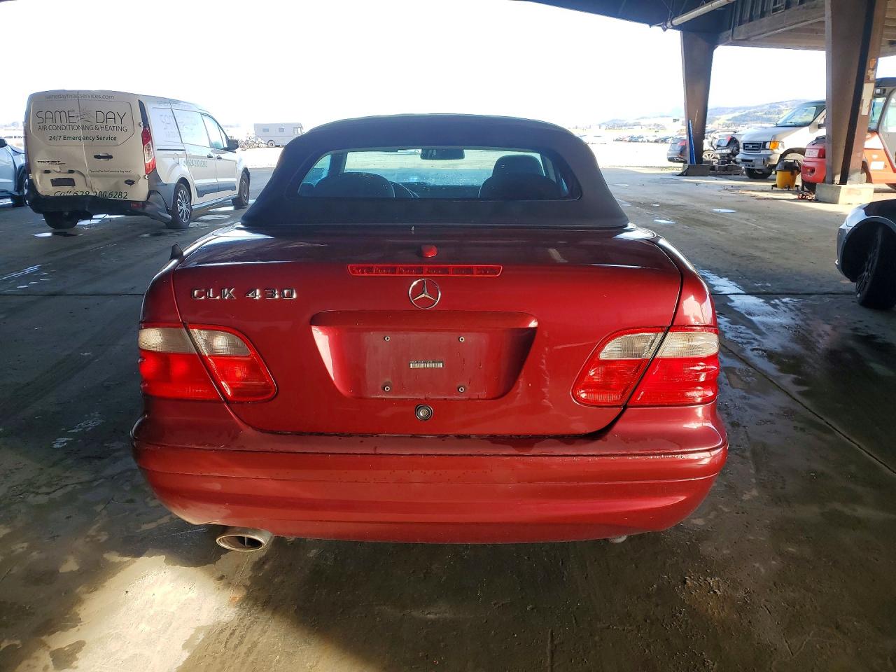 2003 Mercedes-benz Clk 430 Red vin: WDBLK70G33T137478