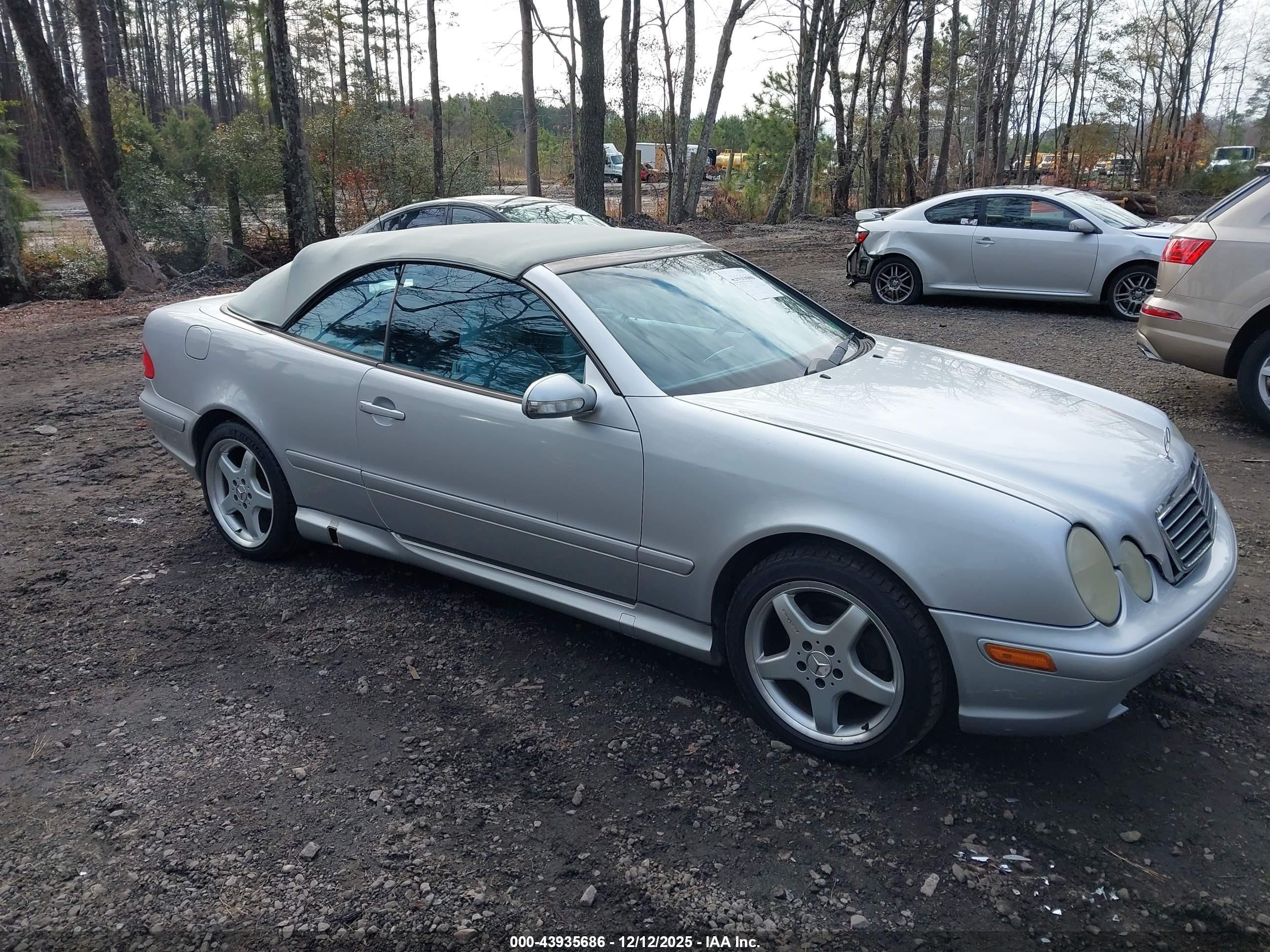 2003 Mercedes-benz Clk 430   Silver vin: WDBLK70G33T143071