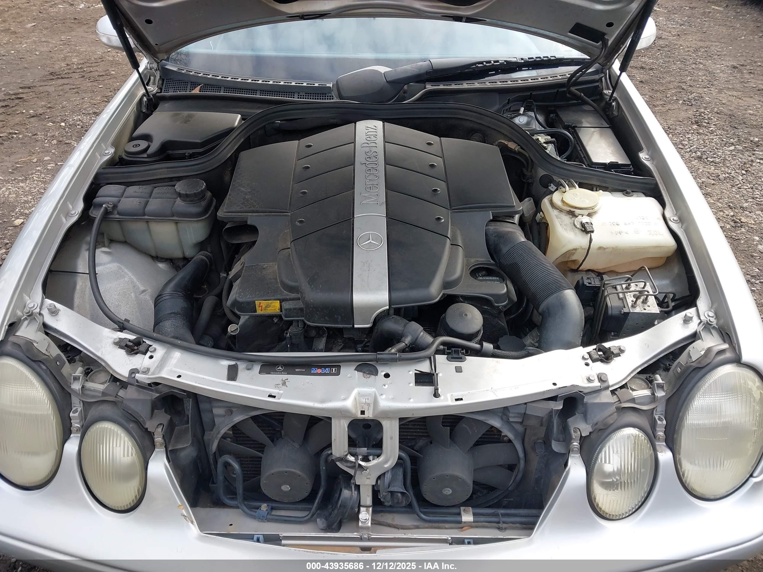 2003 Mercedes-benz Clk 430   Silver vin: WDBLK70G33T143071