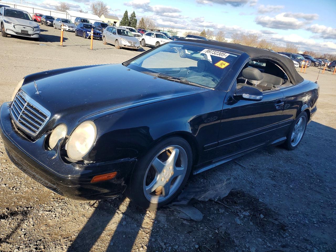 2002 Mercedes-benz Clk 430 Black vin: WDBLK70G42T112989