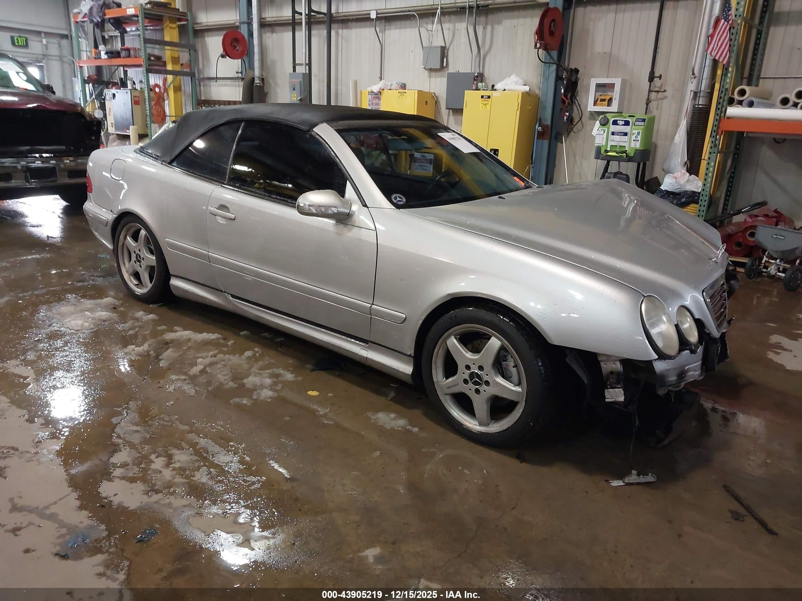2002 Mercedes-benz Clk 430   Серый vin: WDBLK70G42T115763