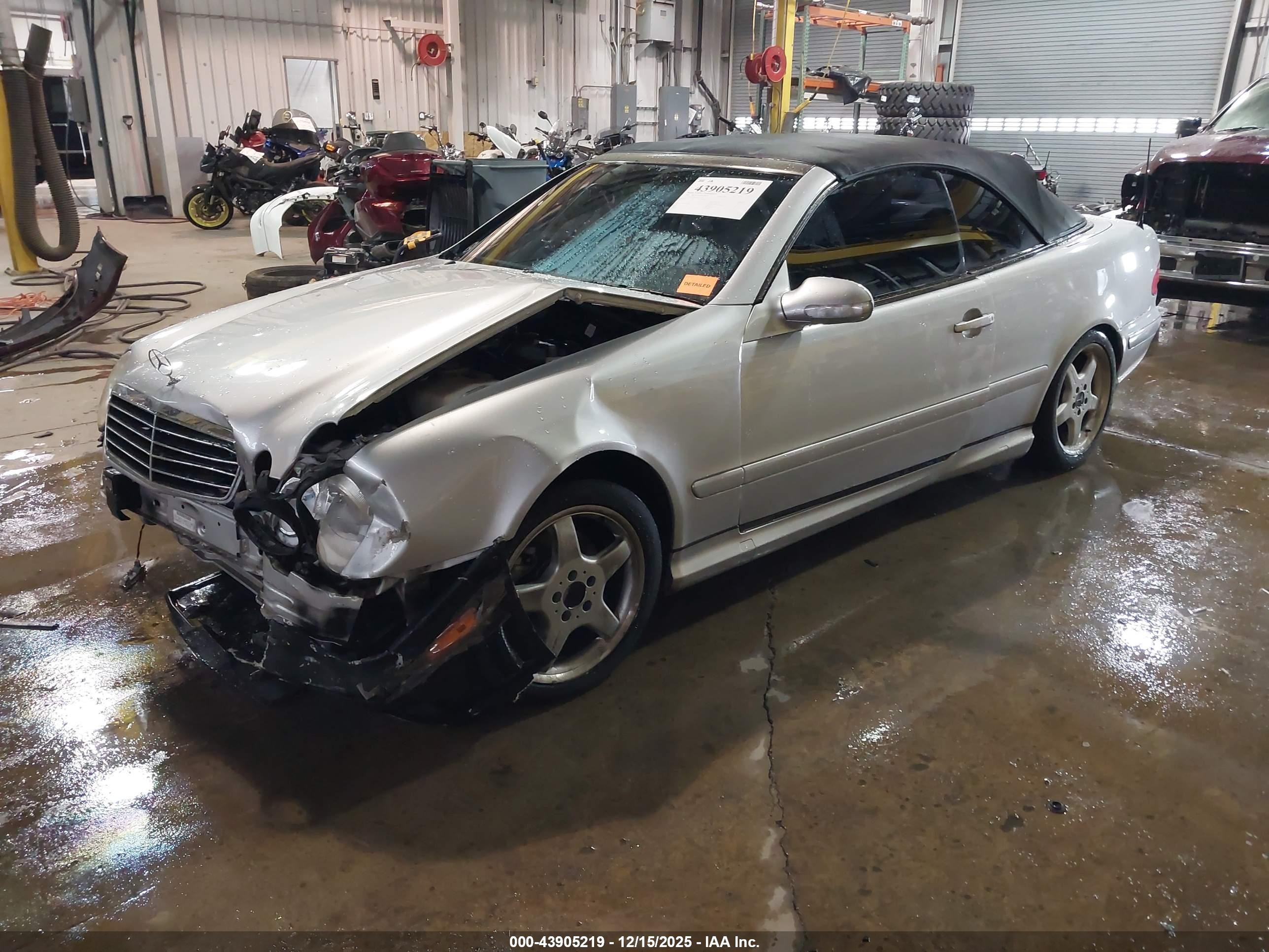 2002 Mercedes-benz Clk 430   Серый vin: WDBLK70G42T115763