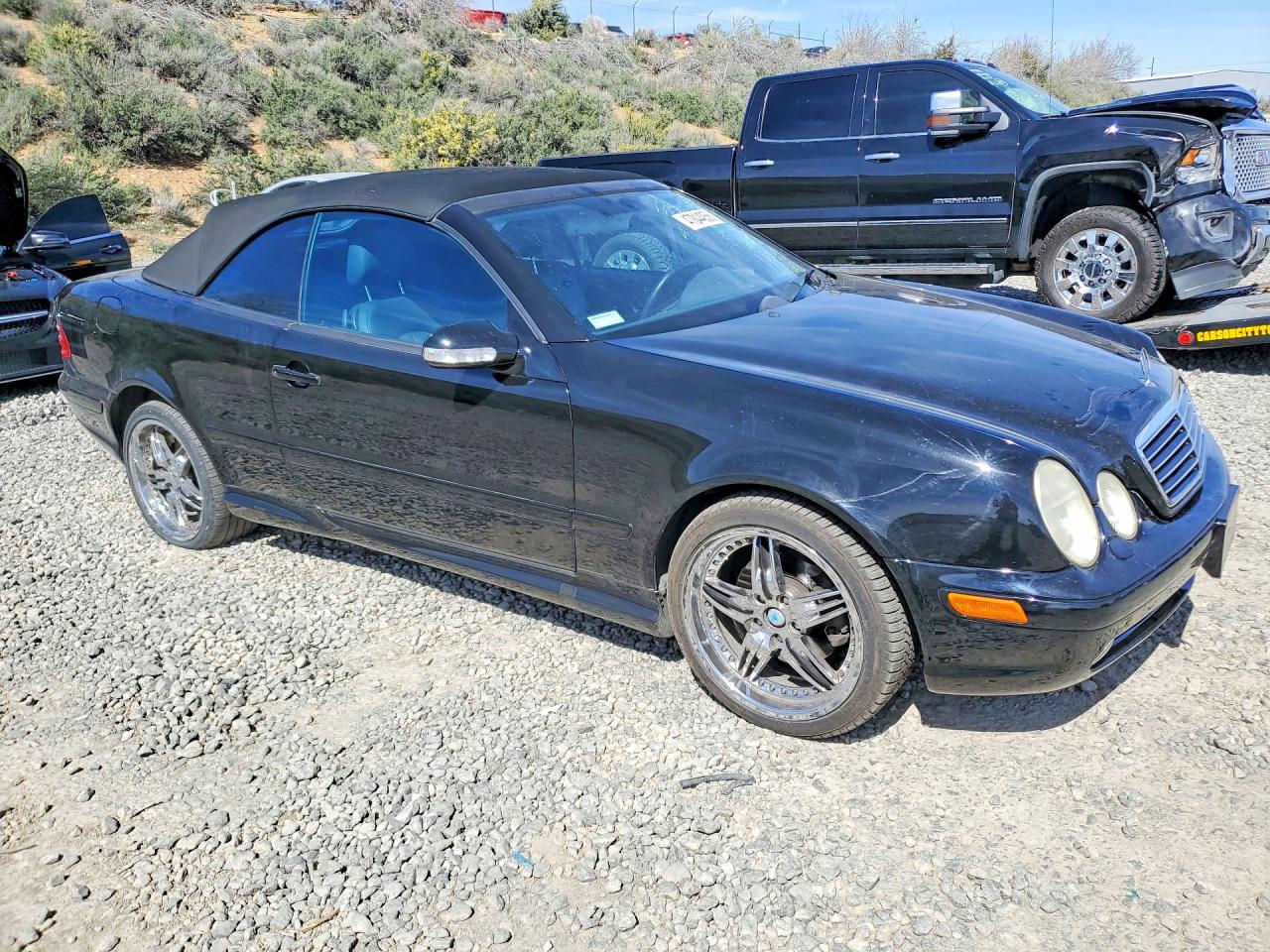 2003 Mercedes-benz Clk 430 Black vin: WDBLK70G43T140227