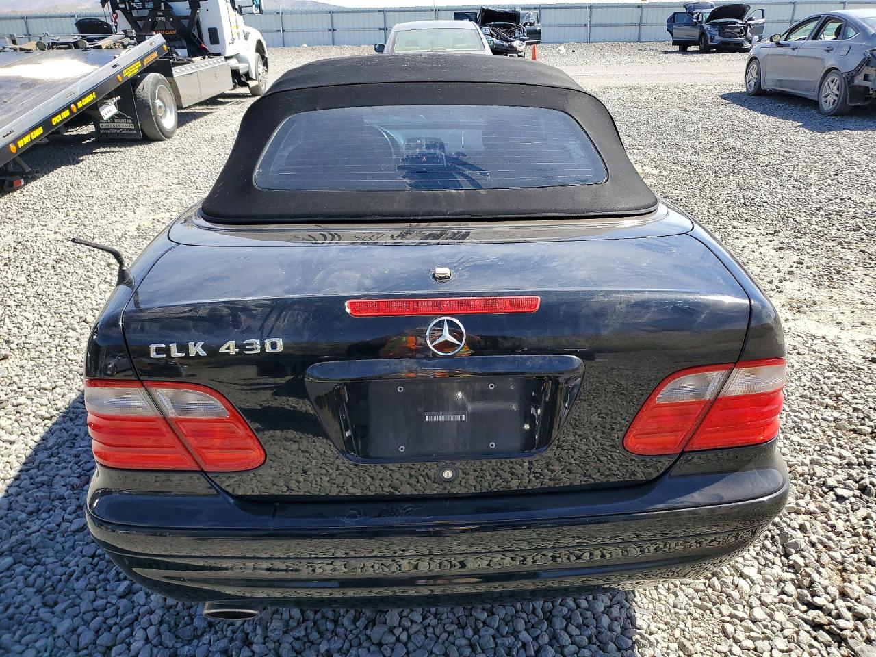 2003 Mercedes-benz Clk 430 Black vin: WDBLK70G43T140227