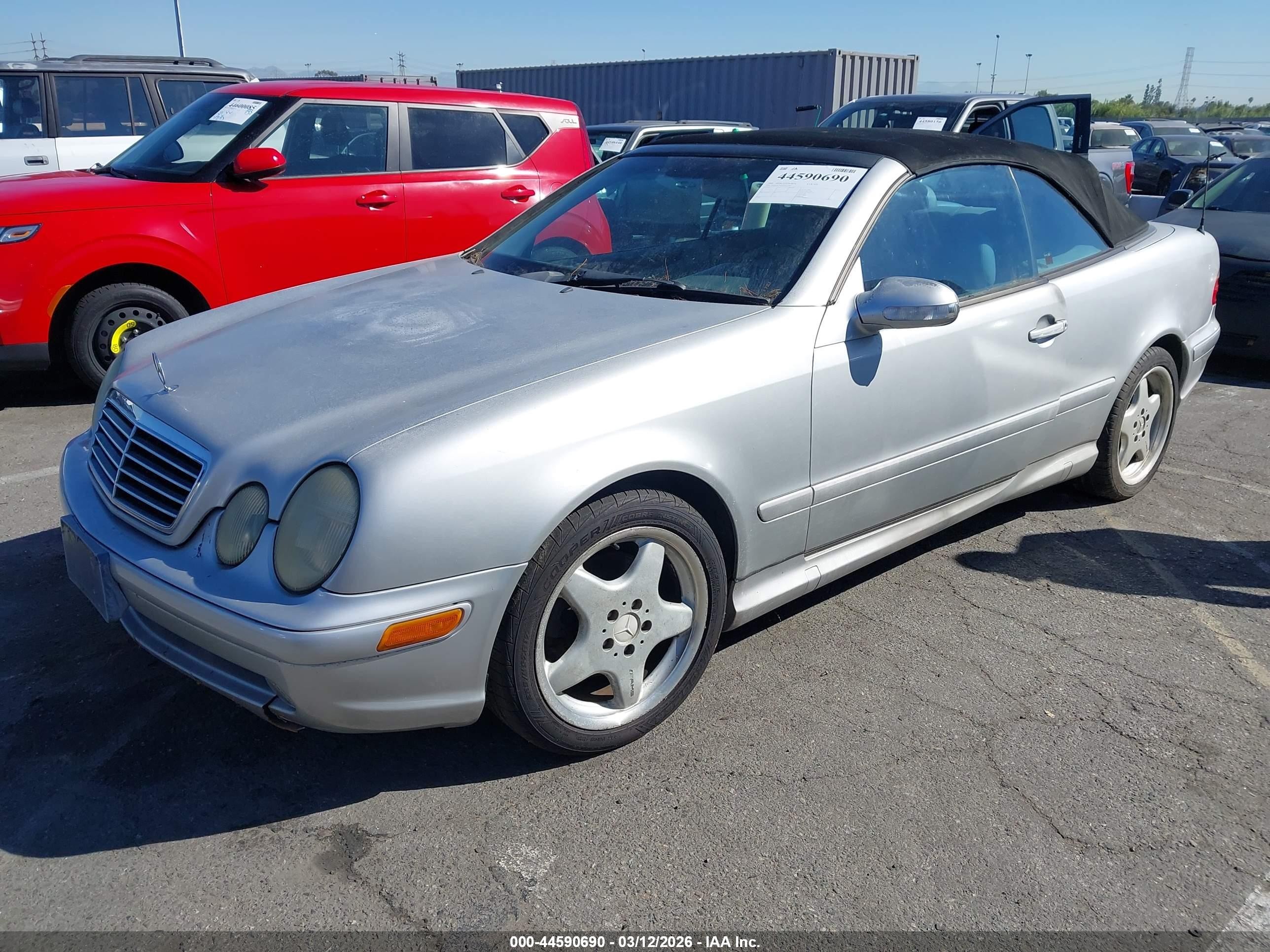 2000 Mercedes-benz Clk 430   Silver vin: WDBLK70G4YT031581