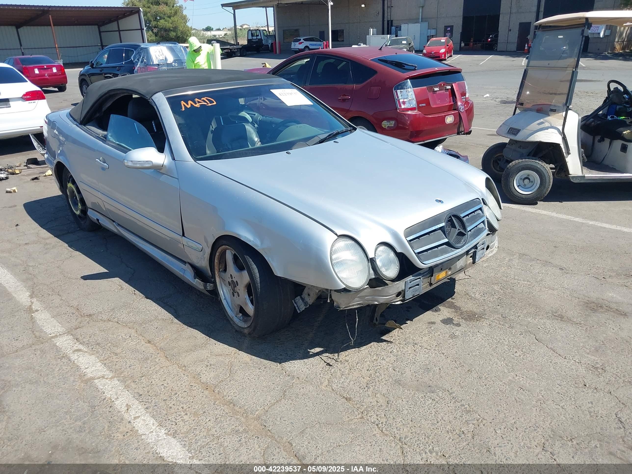 2000 Mercedes-benz Clk 430   Silver vin: WDBLK70G4YT040698