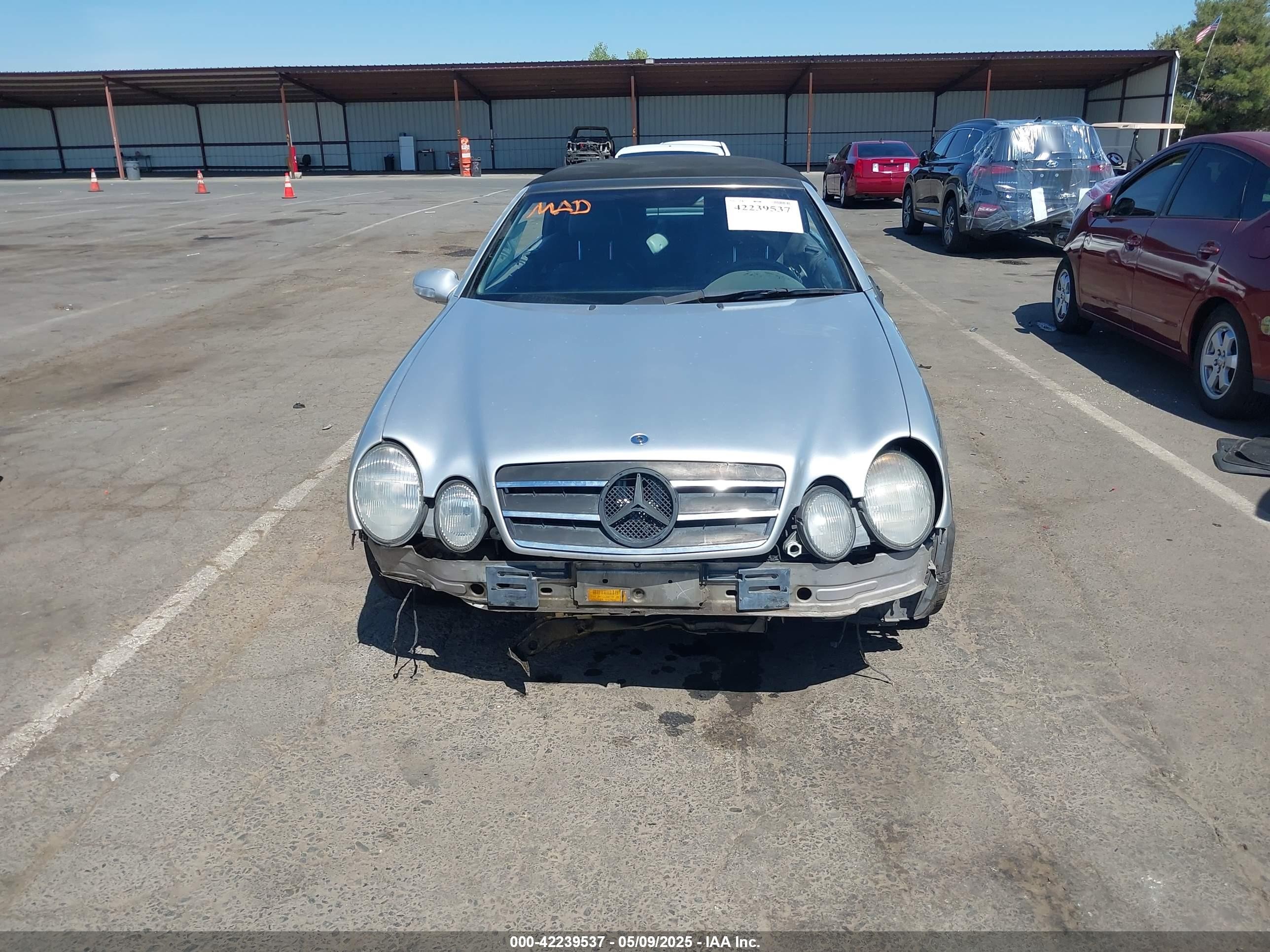2000 Mercedes-benz Clk 430   Silver vin: WDBLK70G4YT040698