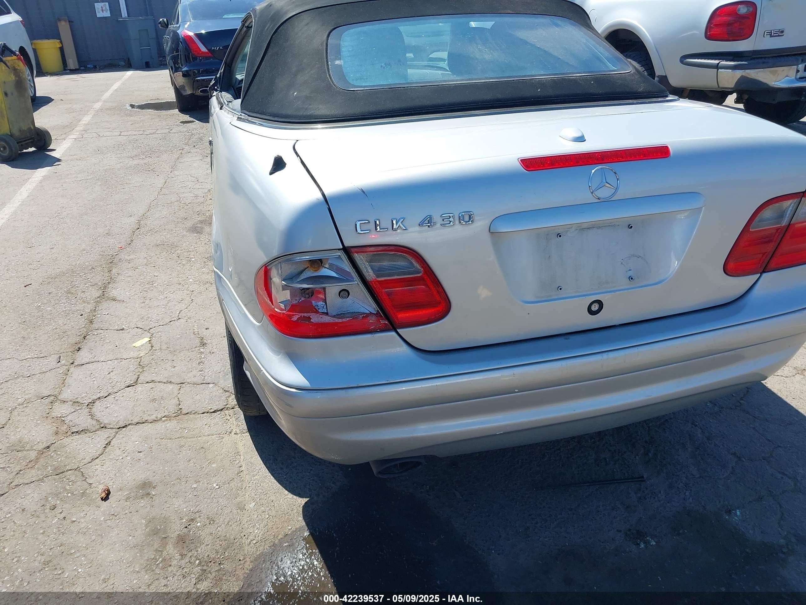2000 Mercedes-benz Clk 430   Silver vin: WDBLK70G4YT040698
