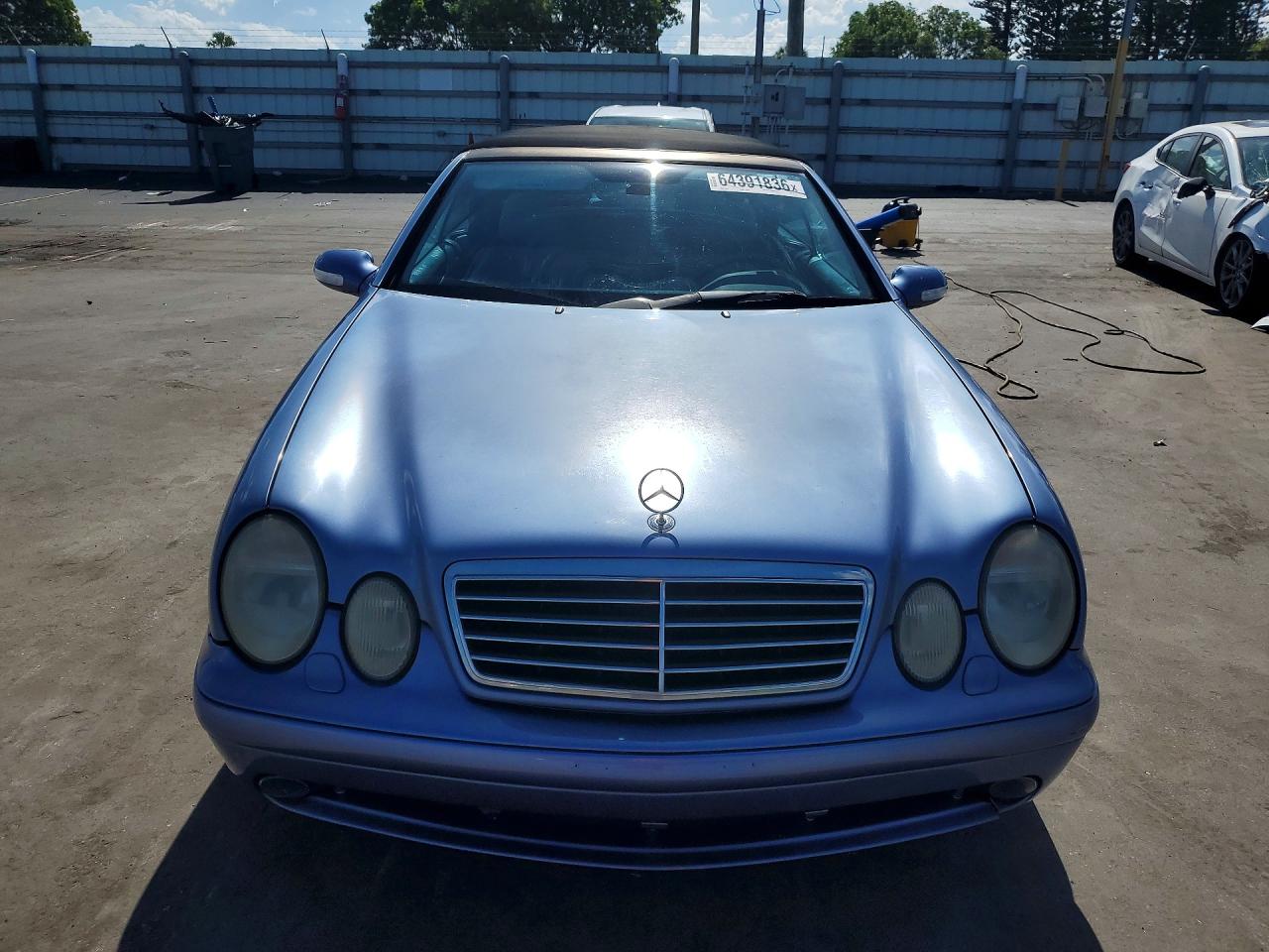 2000 Mercedes-benz Clk 430 Blue vin: WDBLK70G4YT051944