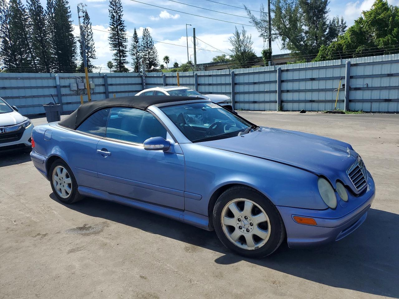 2000 Mercedes-benz Clk 430 Blue vin: WDBLK70G4YT051944