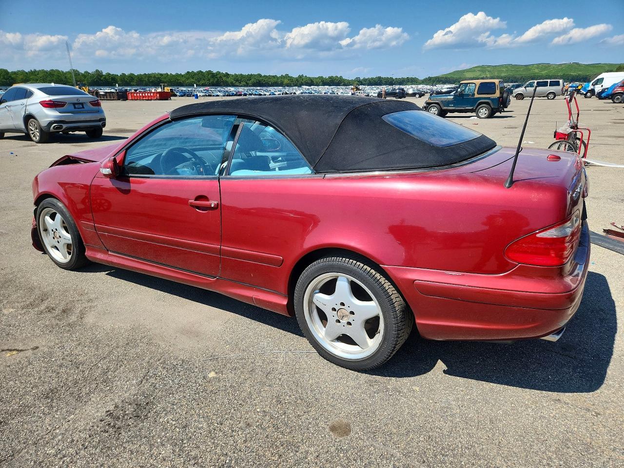 2001 Mercedes-benz Clk 430 Red vin: WDBLK70G51T085784