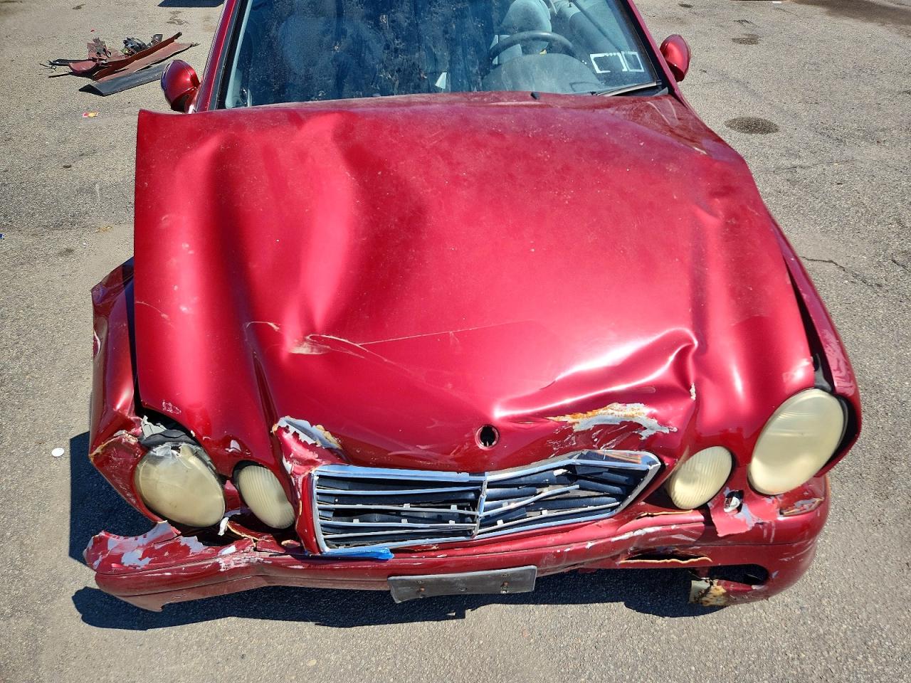 2001 Mercedes-benz Clk 430 Red vin: WDBLK70G51T085784