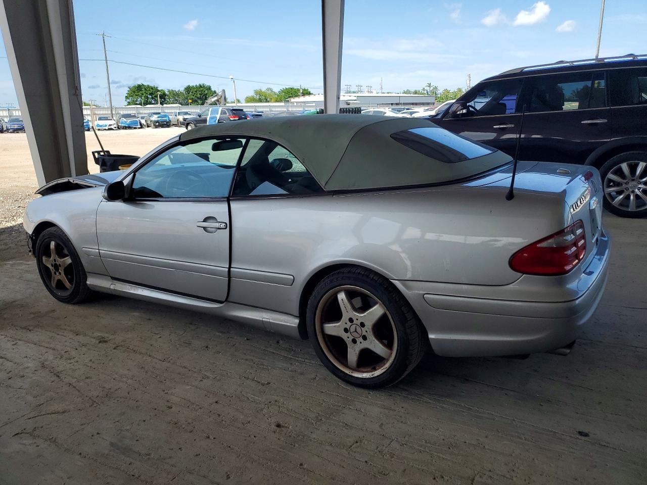 2002 Mercedes-benz Clk 430 Silver vin: WDBLK70G52T113813
