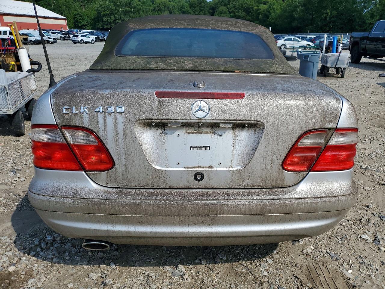 2002 Mercedes-benz Clk 430 Silver vin: WDBLK70G62T103758