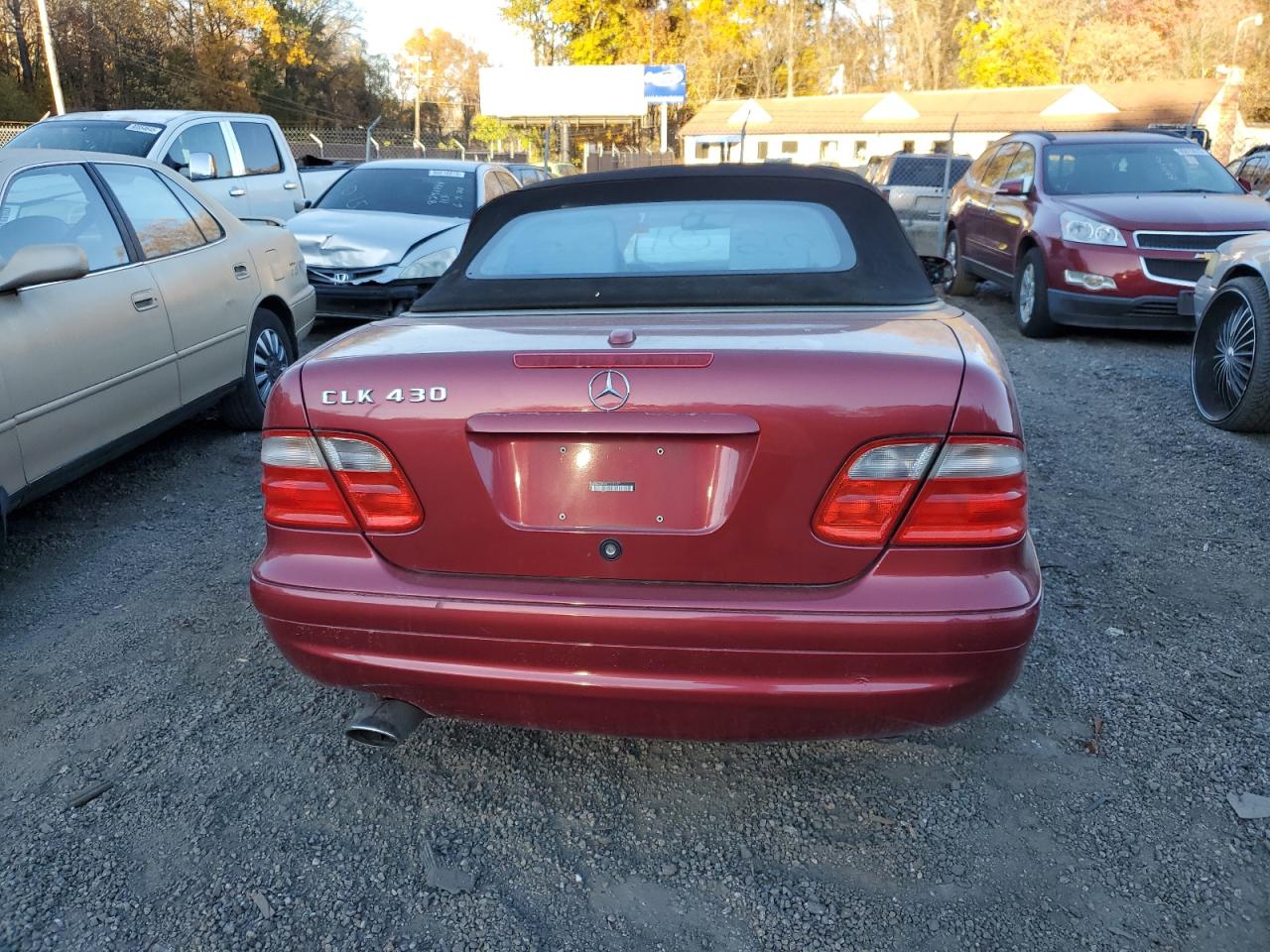 2002 Mercedes-benz Clk 430 Red vin: WDBLK70G62T112427