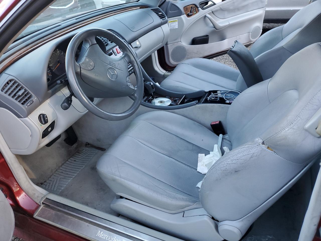 2002 Mercedes-benz Clk 430 Red vin: WDBLK70G62T112427