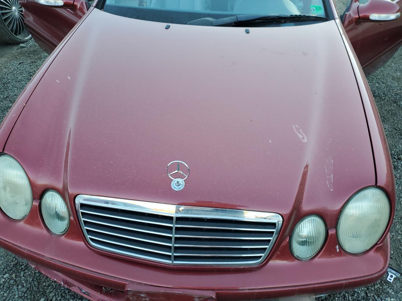 2002 Mercedes-benz Clk 430 Red vin: WDBLK70G62T112427