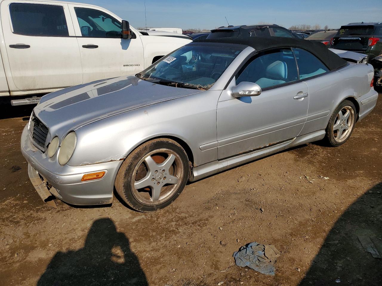 2003 Mercedes-benz Clk 430 Silver vin: WDBLK70G63T137765