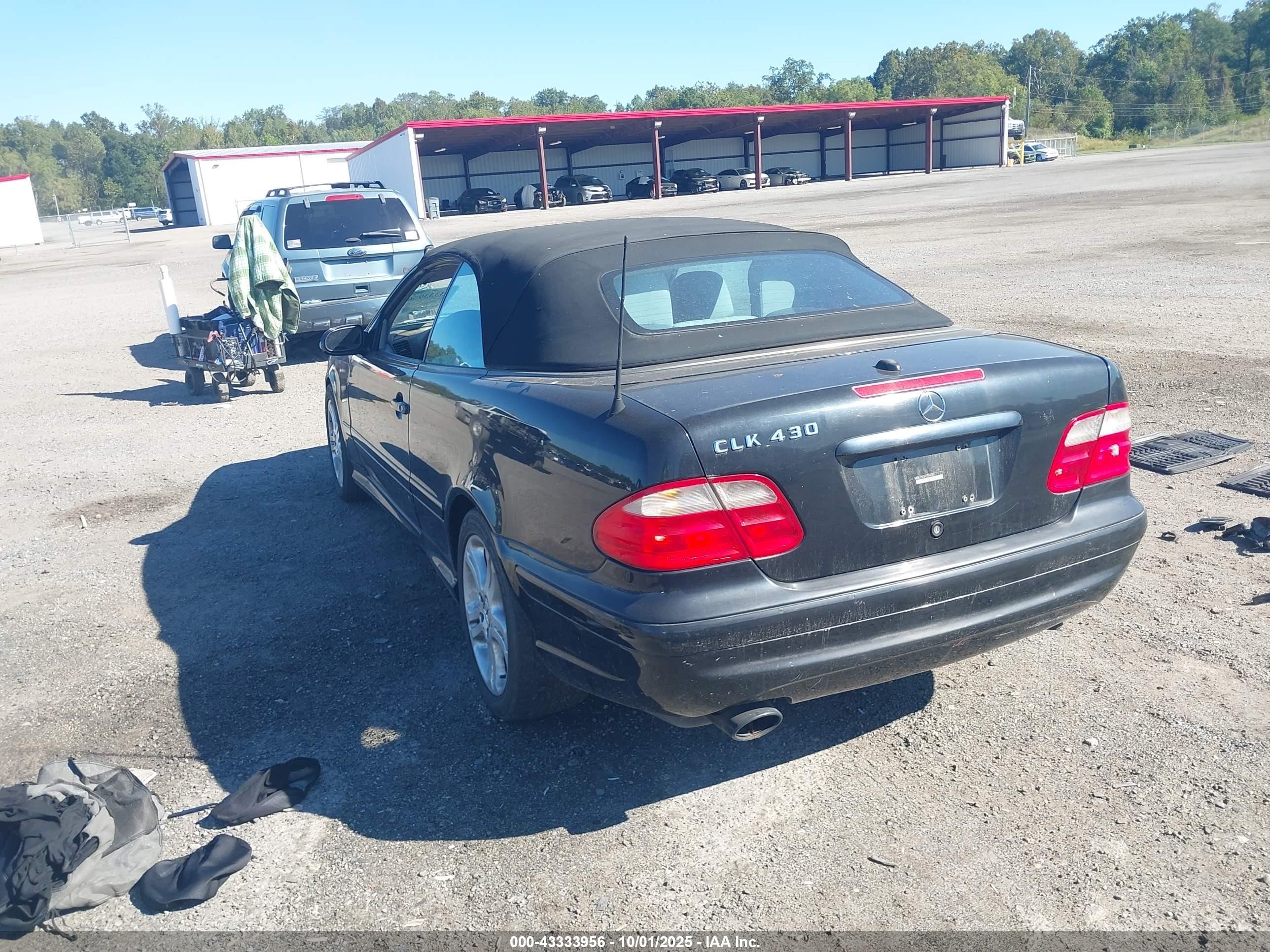 2000 Mercedes-benz Clk 430   Black vin: WDBLK70G6YT048740