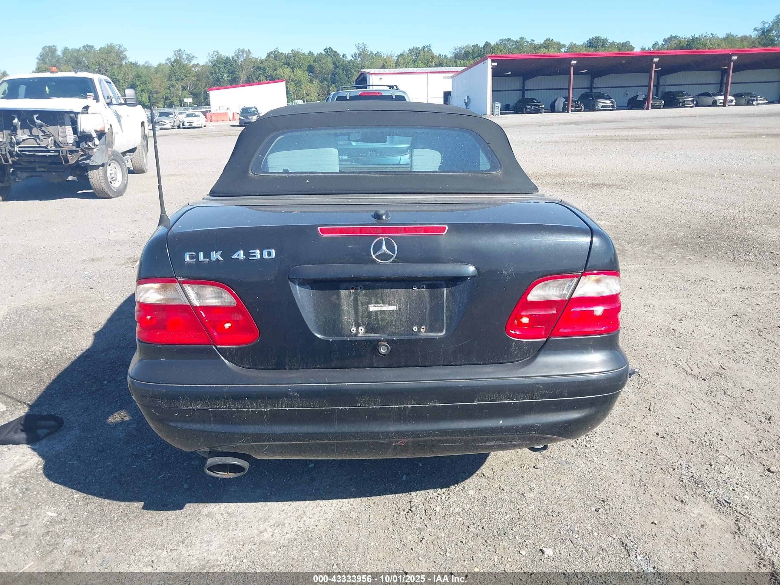 2000 Mercedes-benz Clk 430   Black vin: WDBLK70G6YT048740
