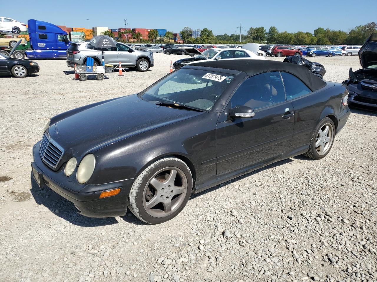 2002 Mercedes-benz Clk 430 Черный vin: WDBLK70G72T121301