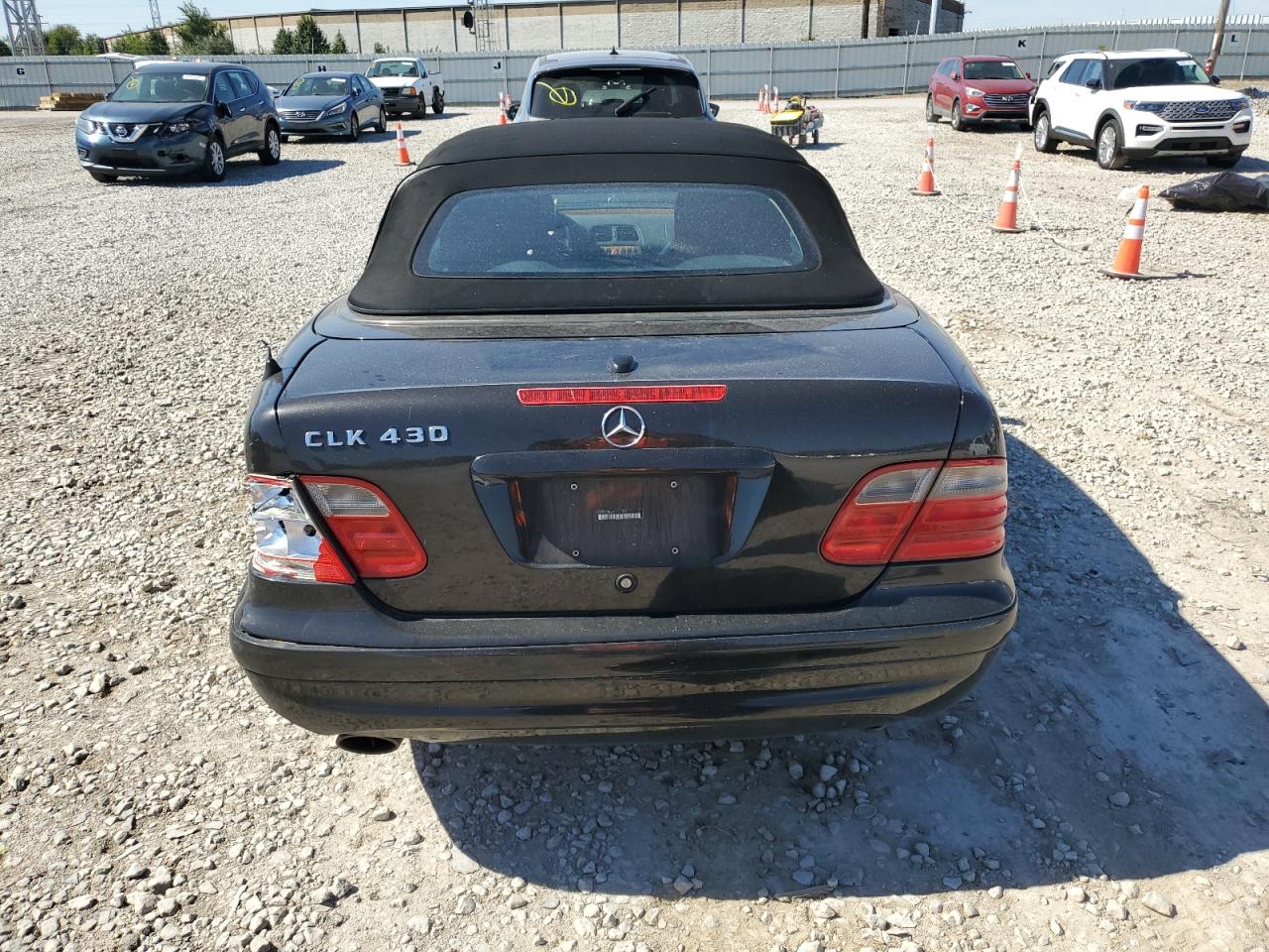2002 Mercedes-benz Clk 430 Black vin: WDBLK70G72T121301