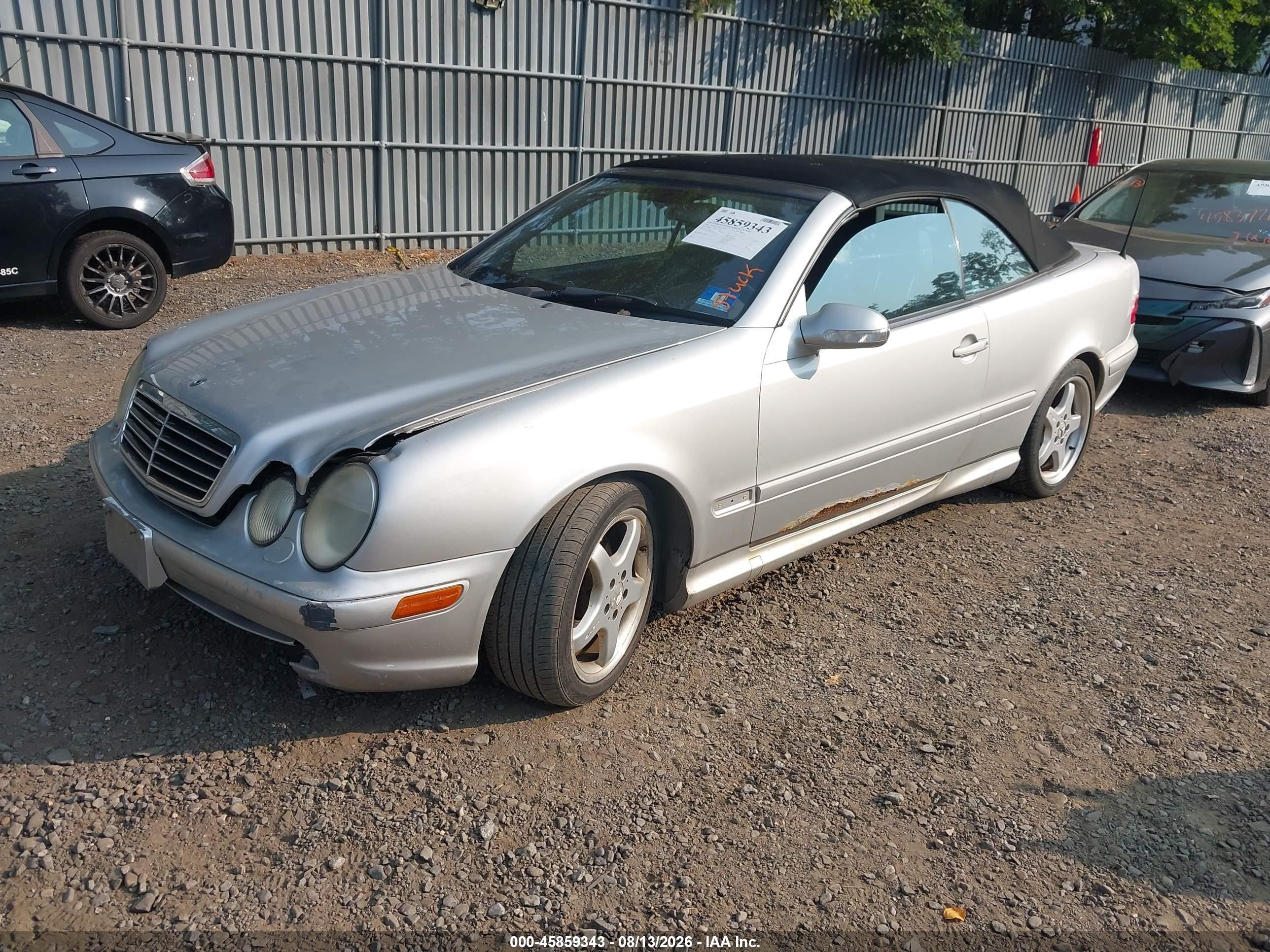 2003 Mercedes-benz Clk 430   Silver vin: WDBLK70G73T139718