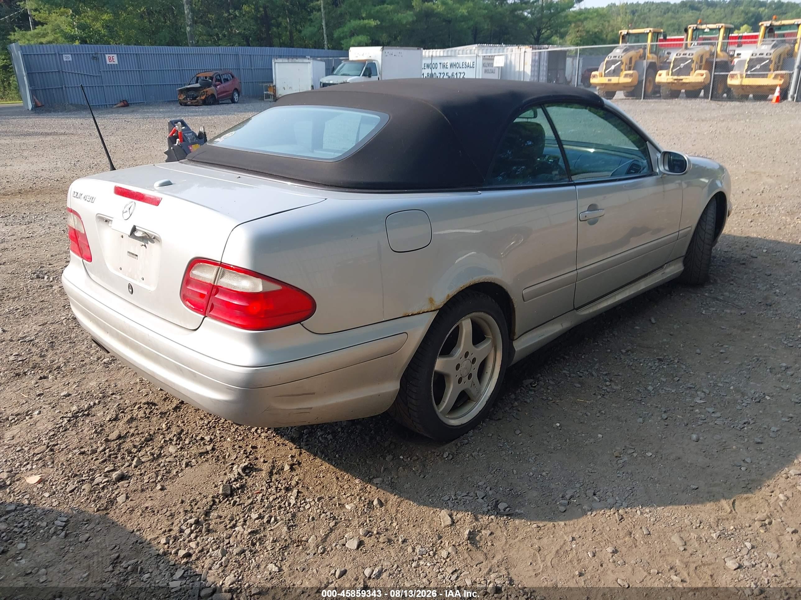 2003 Mercedes-benz Clk 430   Silver vin: WDBLK70G73T139718