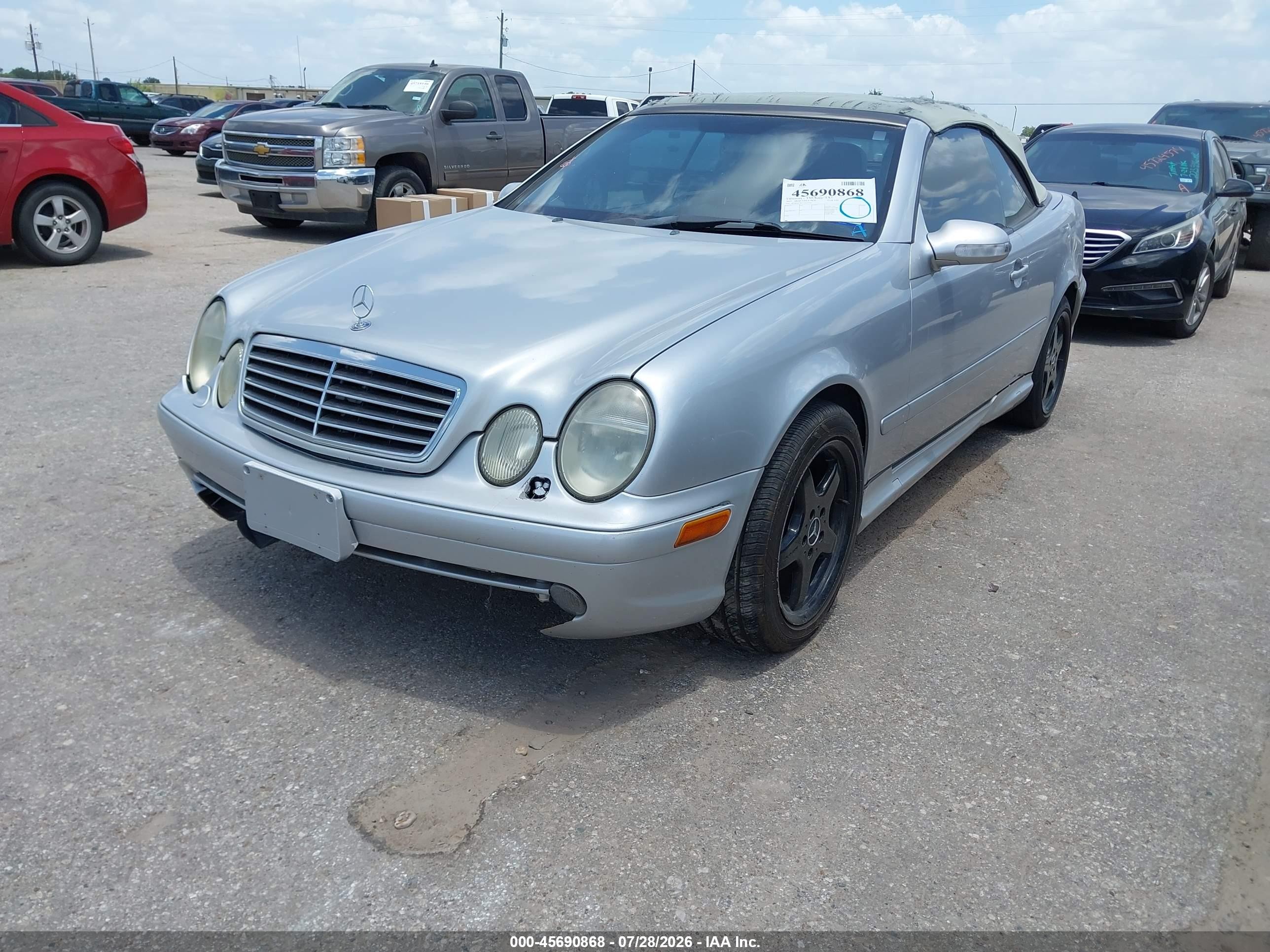 2003 Mercedes-benz Clk 430   Silver vin: WDBLK70G73T139721