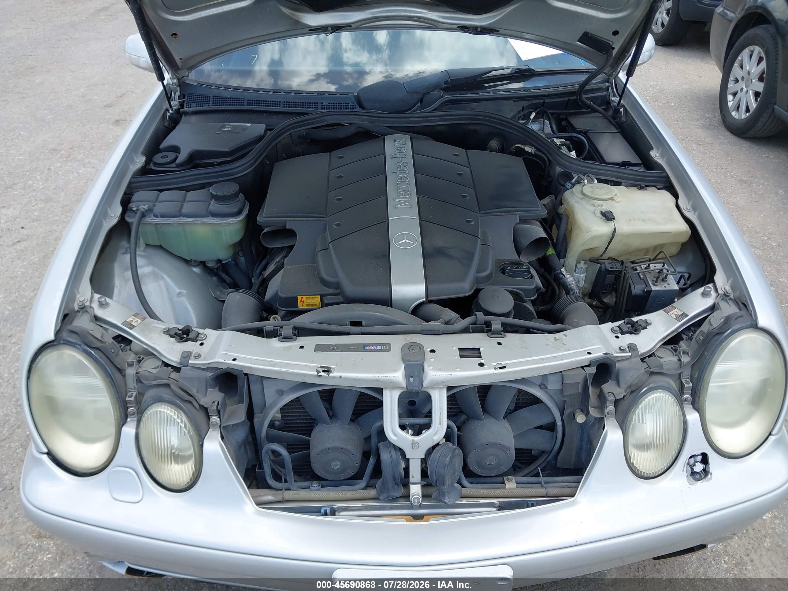 2003 Mercedes-benz Clk 430   Silver vin: WDBLK70G73T139721