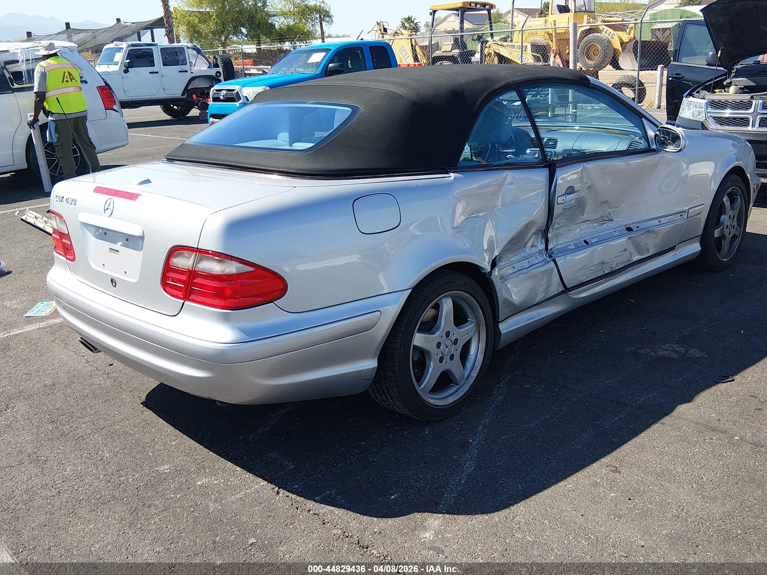 2003 Mercedes-benz Clk 430   Silver vin: WDBLK70G73T141906