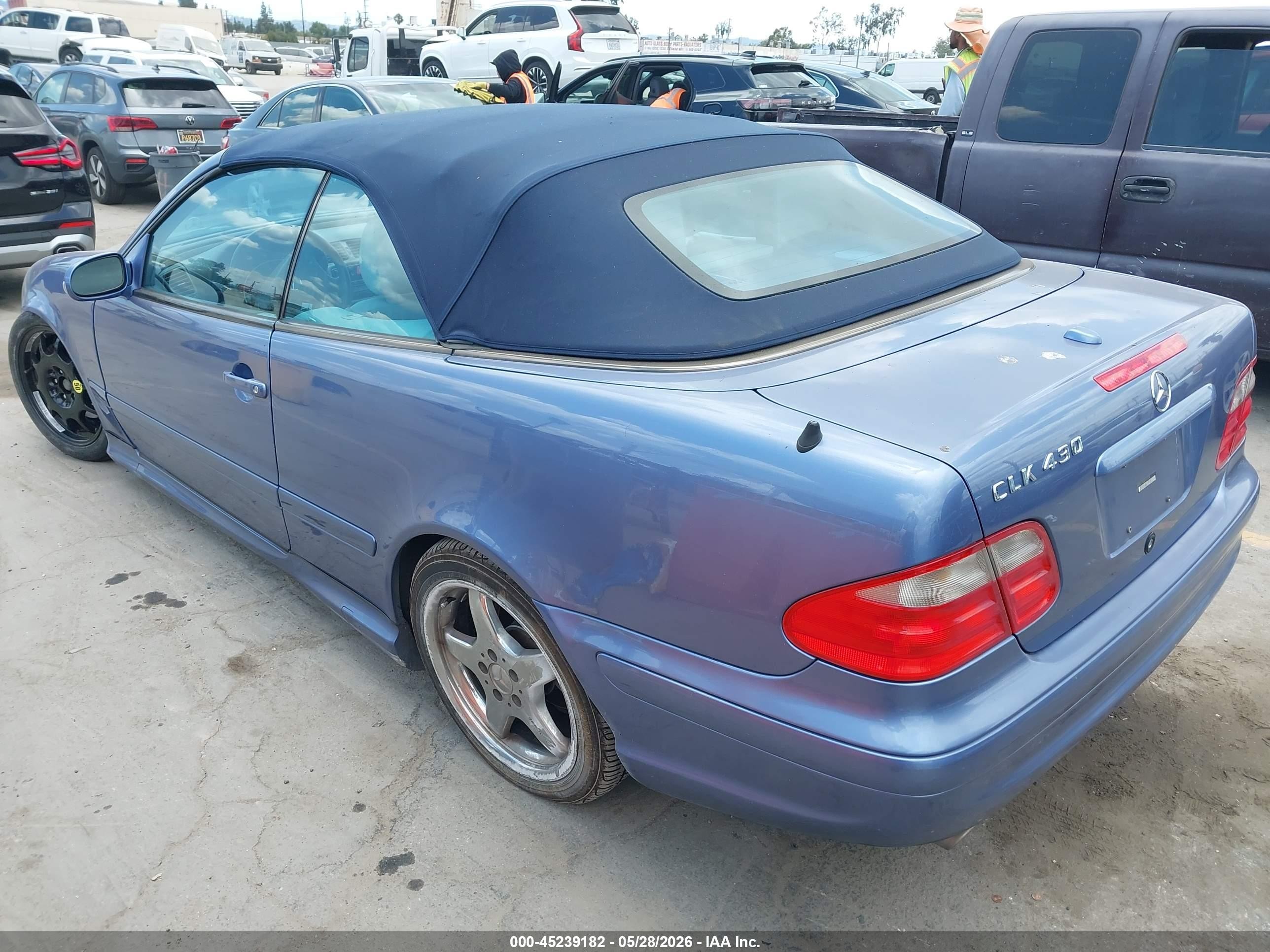 2002 Mercedes-benz Clk 430   Черный vin: WDBLK70G82T121078