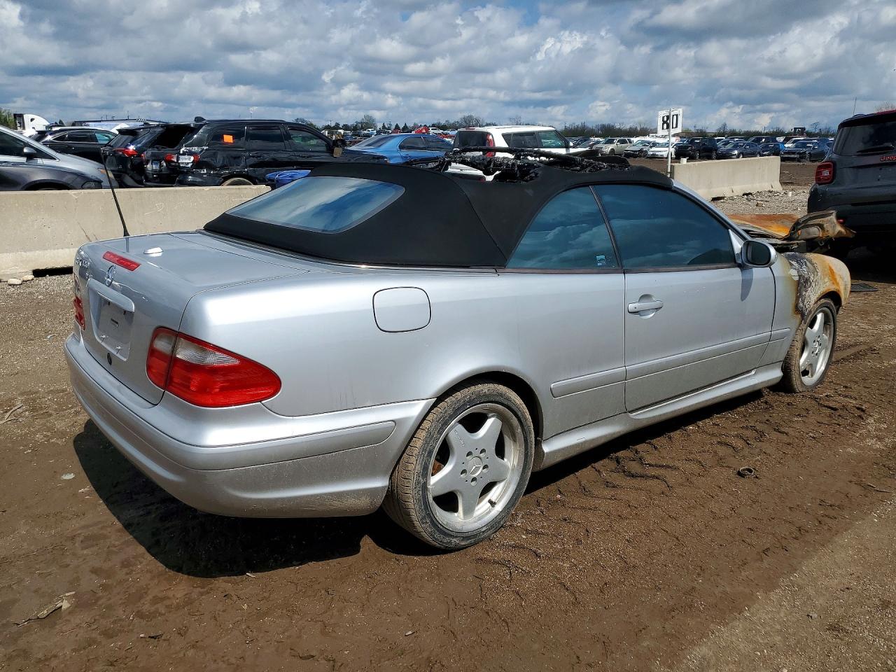 2001 Mercedes-benz Clk 430 Silver vin: WDBLK70G91T084783