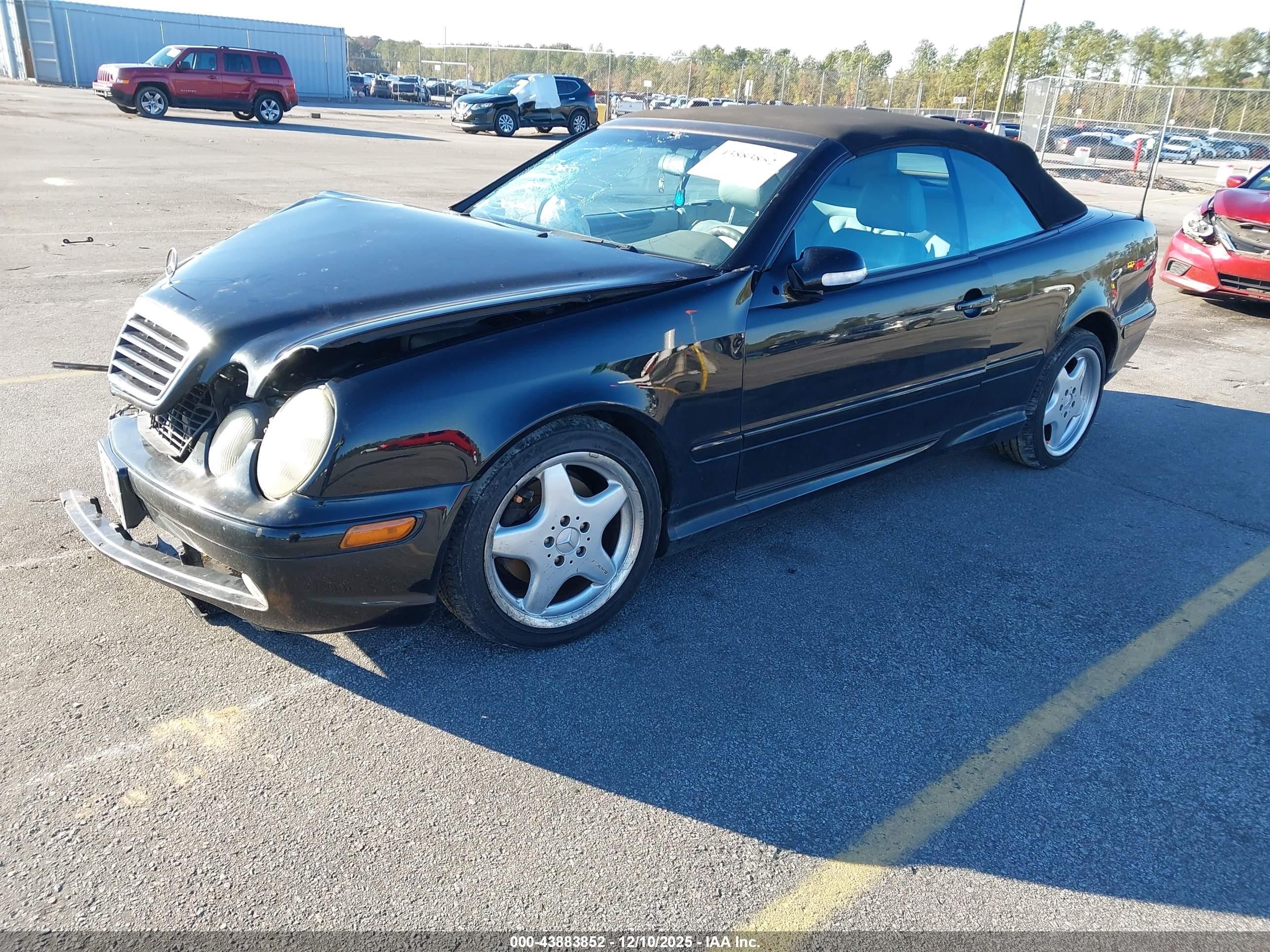 2000 Mercedes-benz Clk 430   Black vin: WDBLK70G9YT040423