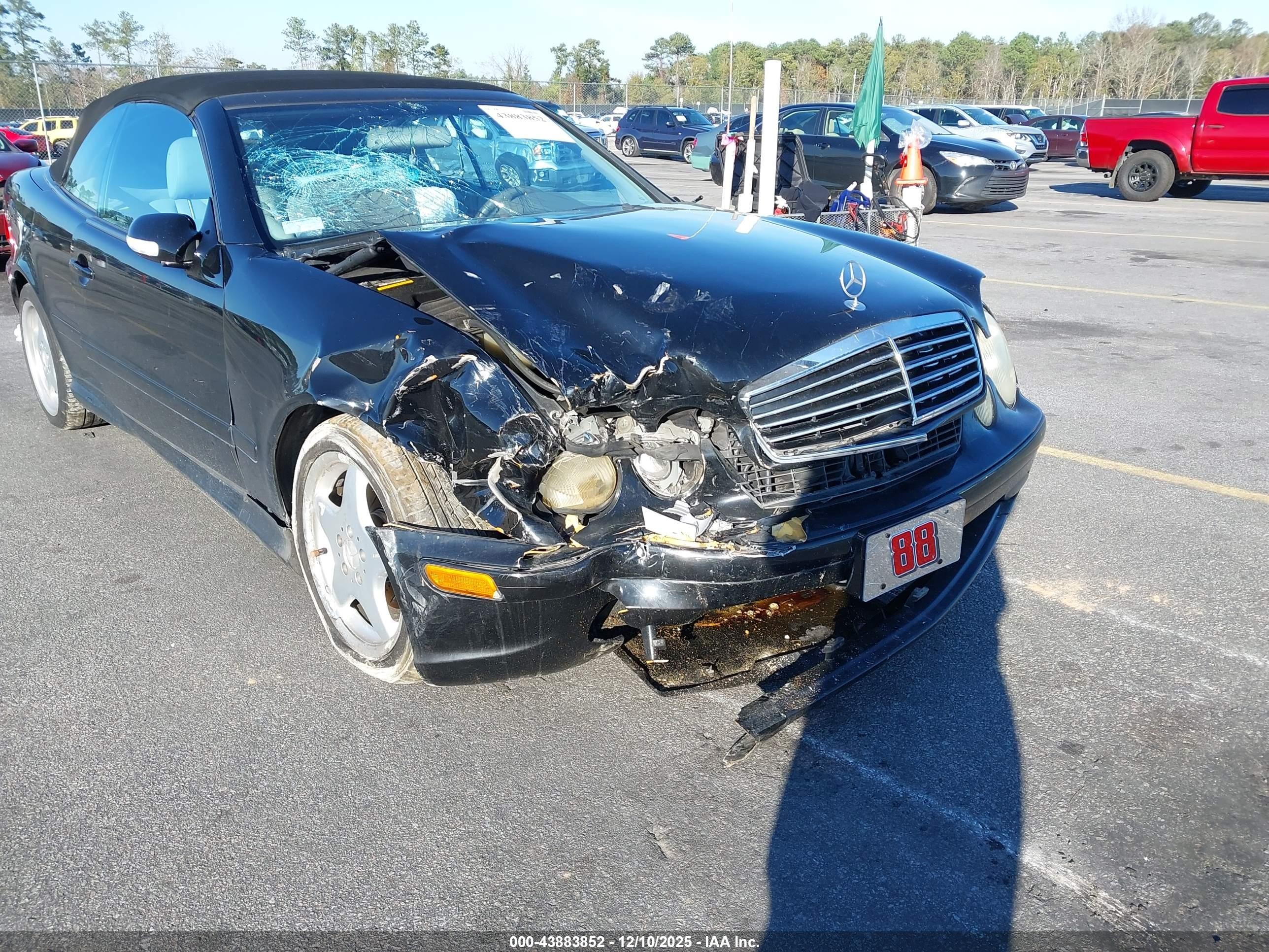 2000 Mercedes-benz Clk 430   Black vin: WDBLK70G9YT040423