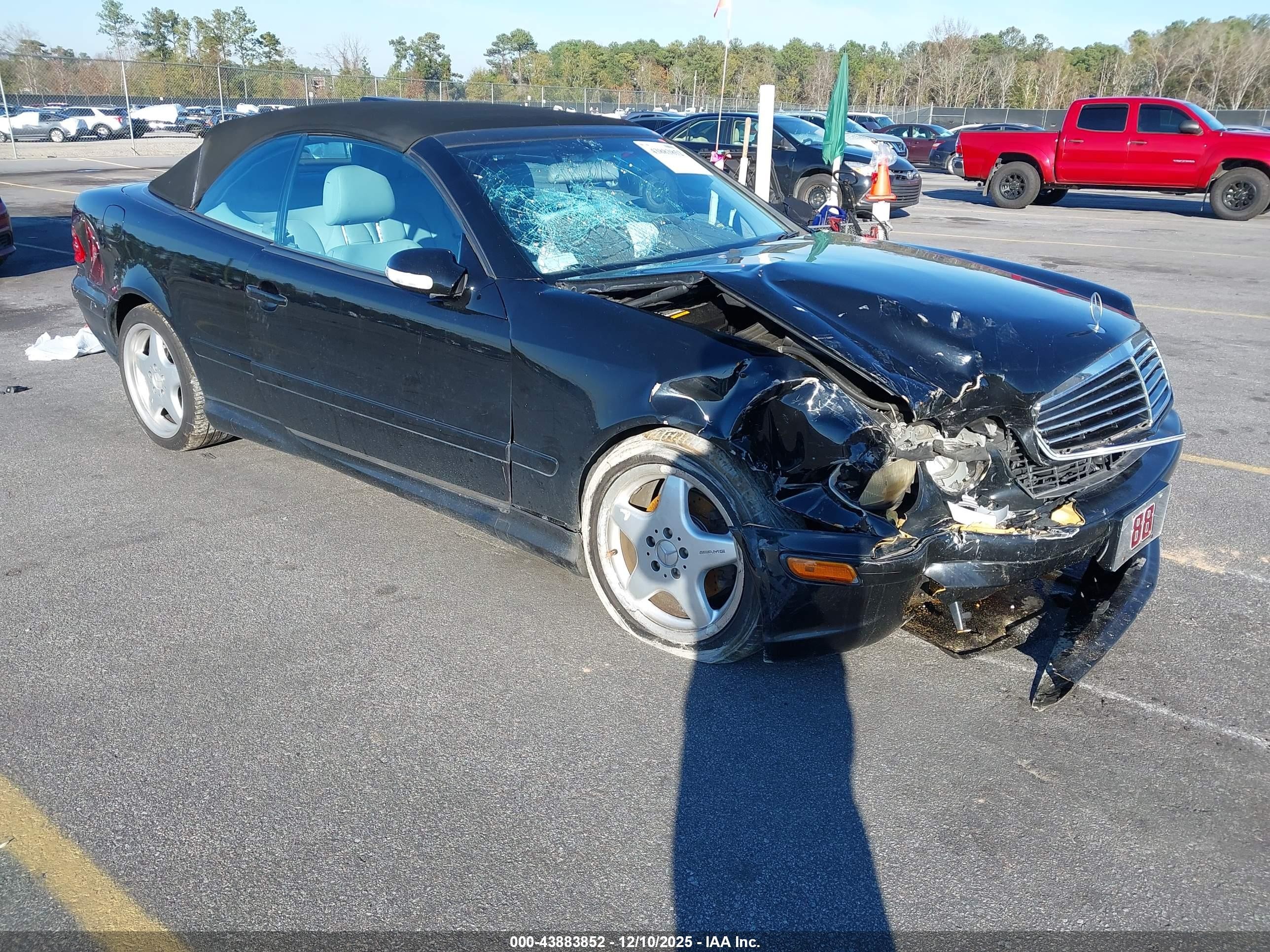 2000 Mercedes-benz Clk 430   Black vin: WDBLK70G9YT040423