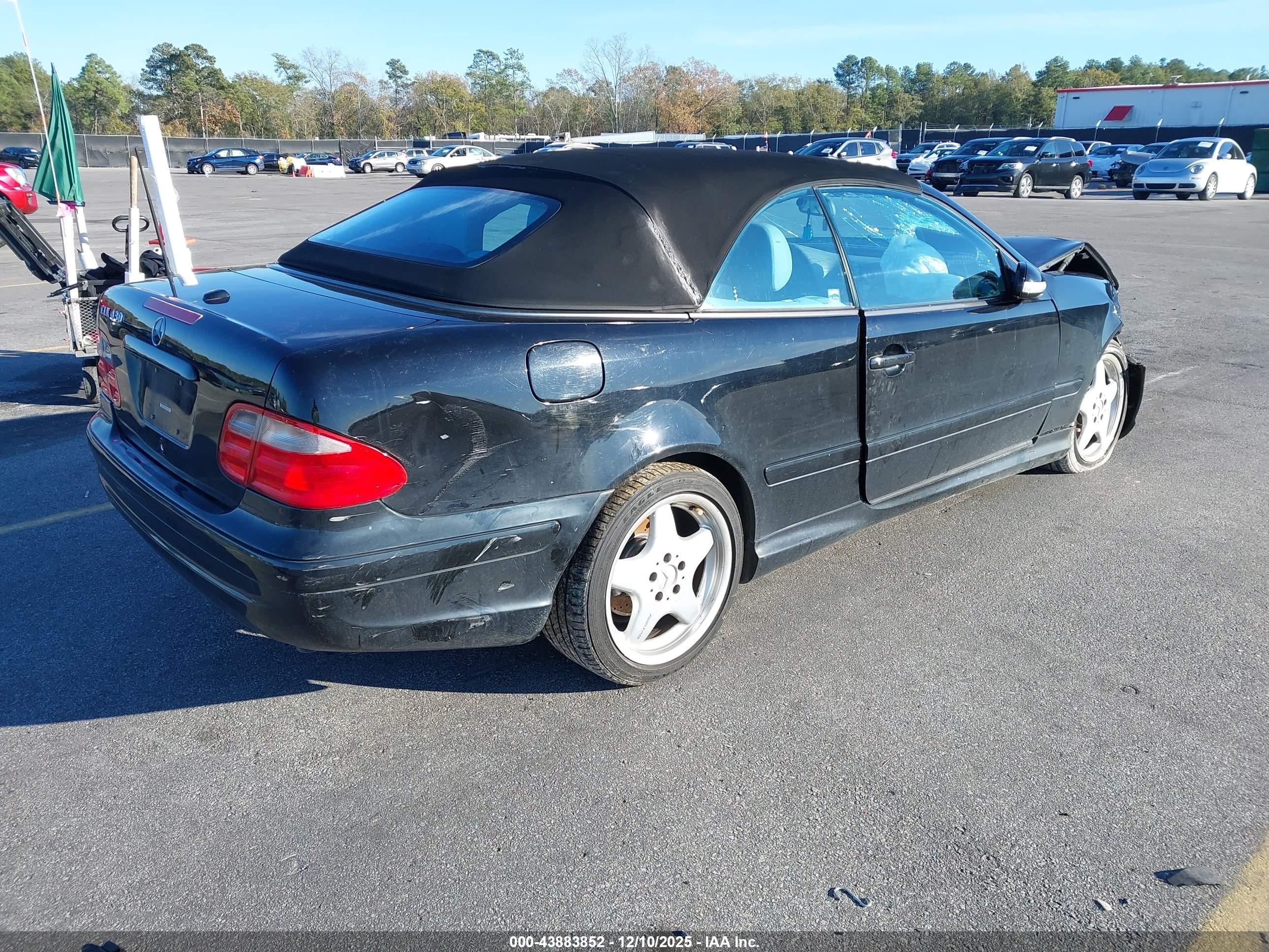 2000 Mercedes-benz Clk 430   Black vin: WDBLK70G9YT040423